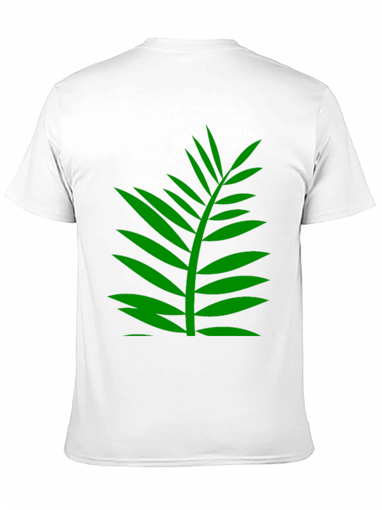 Black Tropical Palm Leaf Graphic T-Shirt - Black view 11