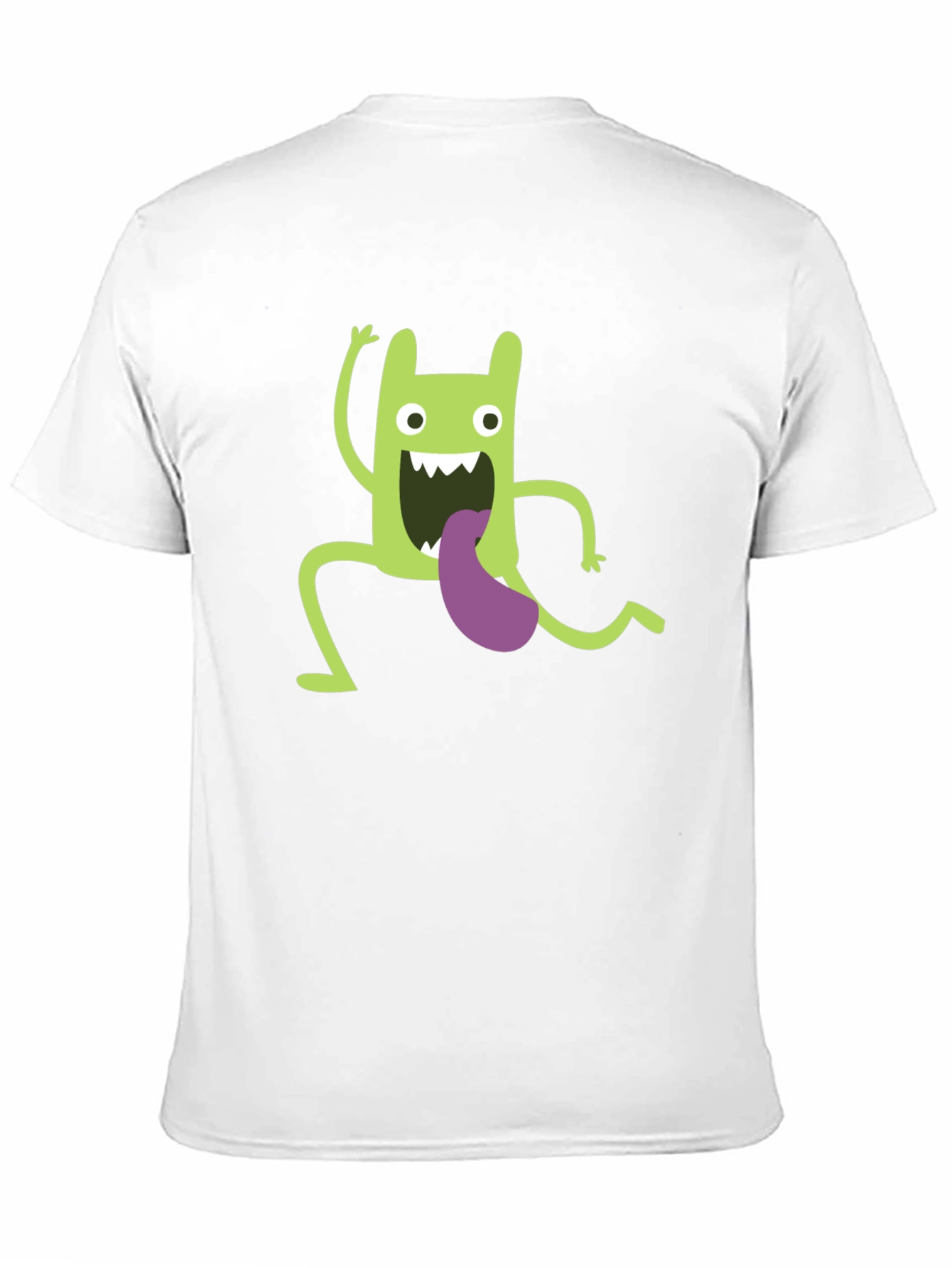 Black Funny Green Monster Graphic T-Shirt view 11