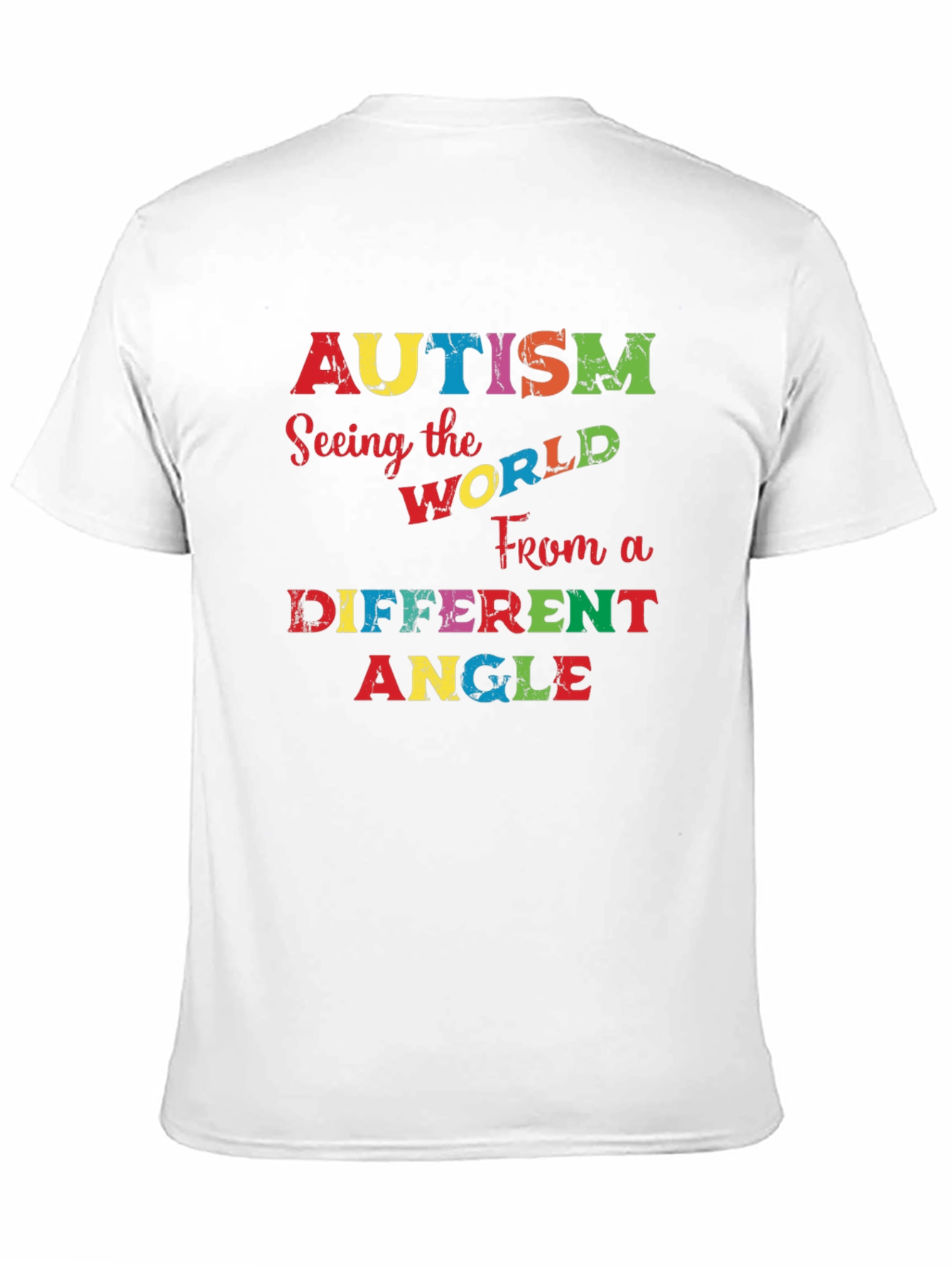 Black Autism Awareness Graphic Tee - Seeing the World Differently view 11
