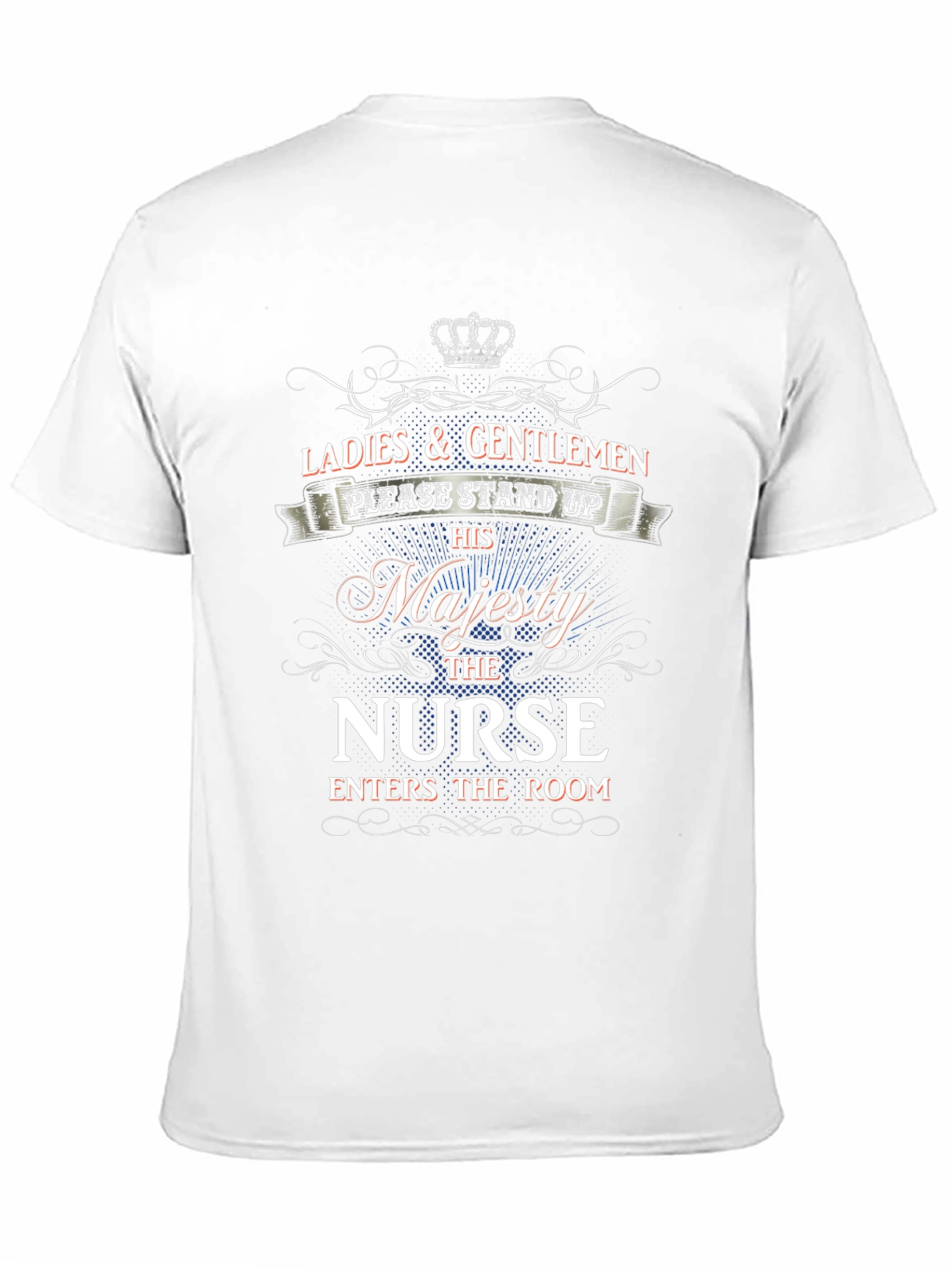 Black His Majesty Nurse T-Shirt - Stand Up! view 11