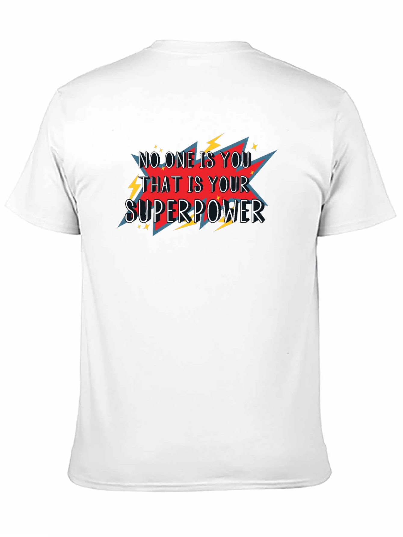 Black Be Yourself T-Shirt - Superpower Graphic Tee view 11