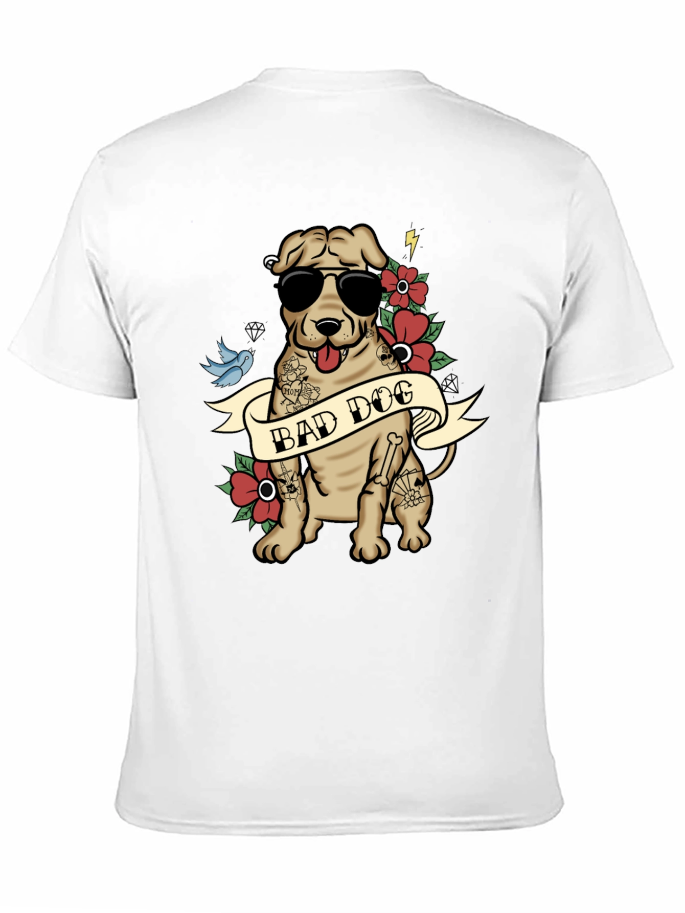 Bad Dog Graphic T-Shirt - Cool Canine Style - 11
