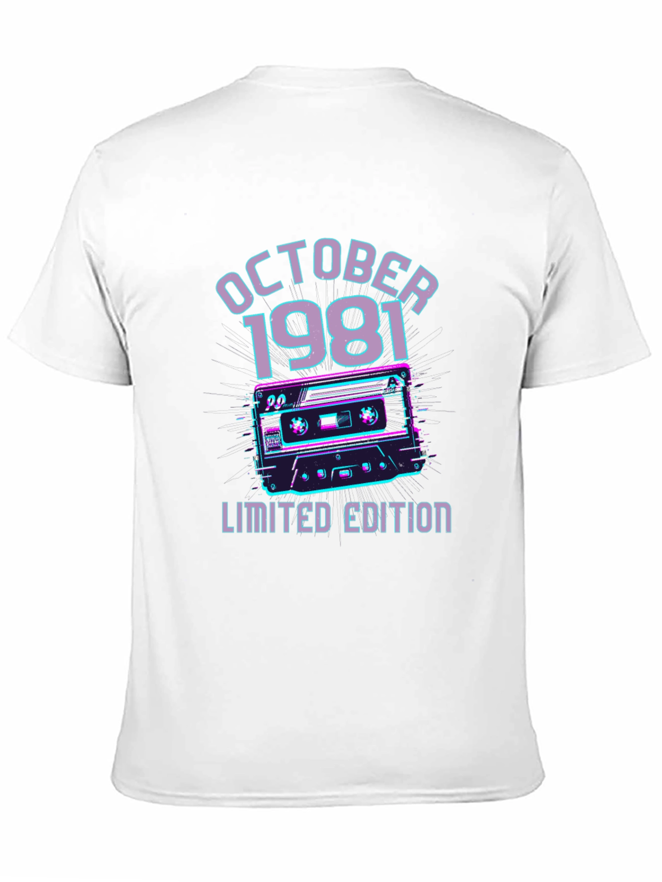 Black October 1981 Limited Edition Cassette Graphic T-Shirt view 11