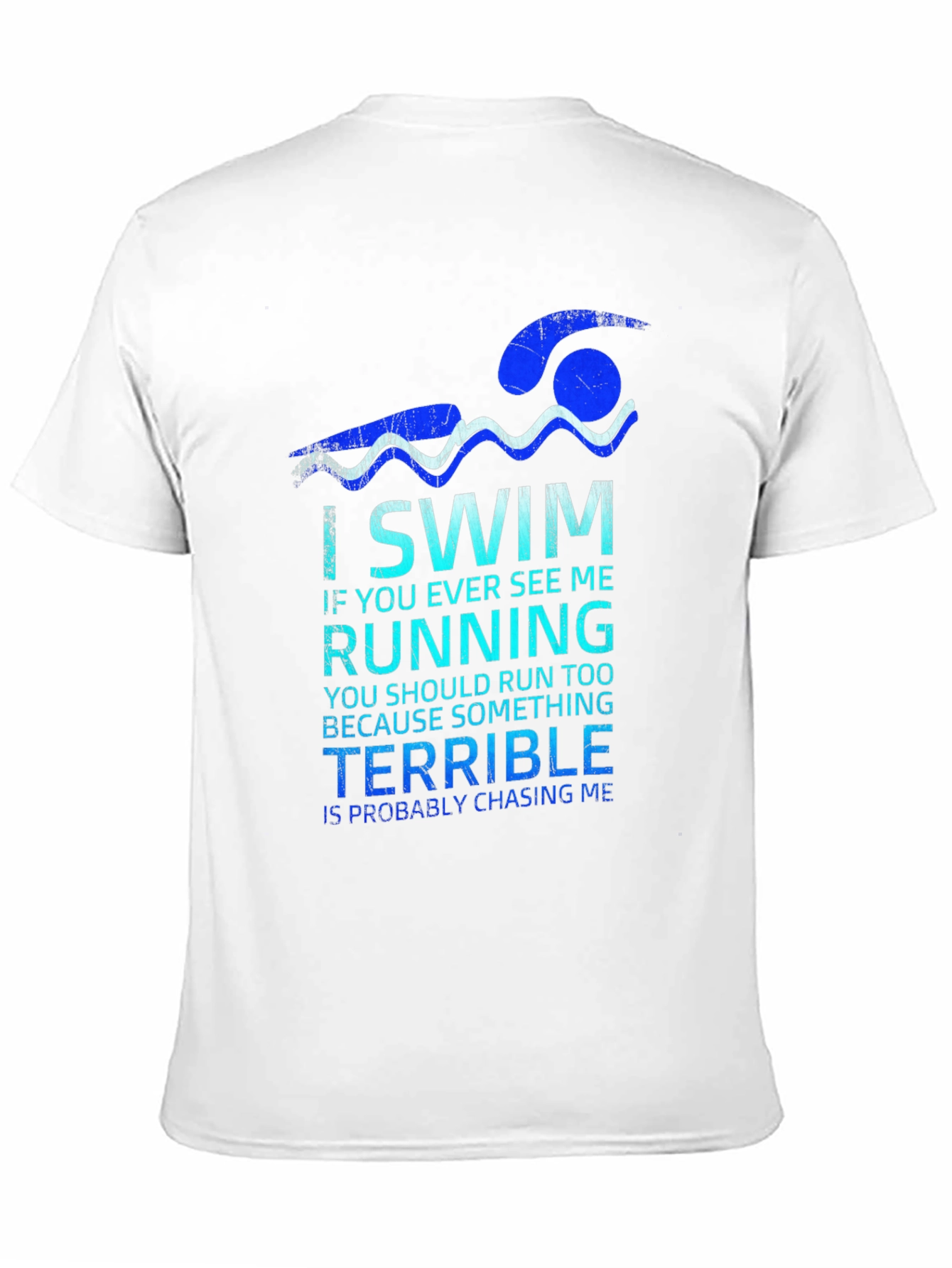 Black I Swim Terrible Chasing Me Graphic Tee view 11