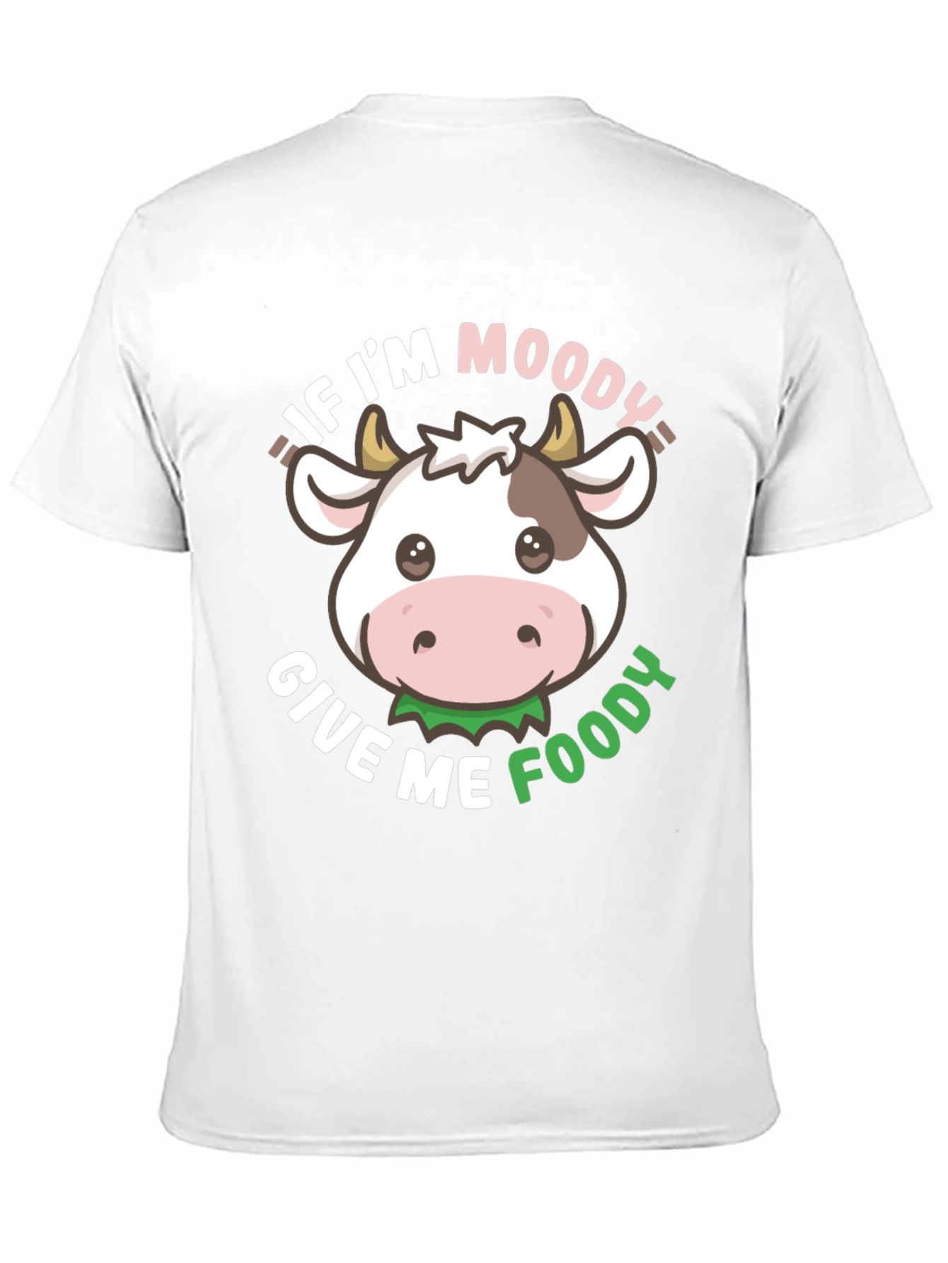Black Moody Cow T-Shirt - Give Me Foody! view 11