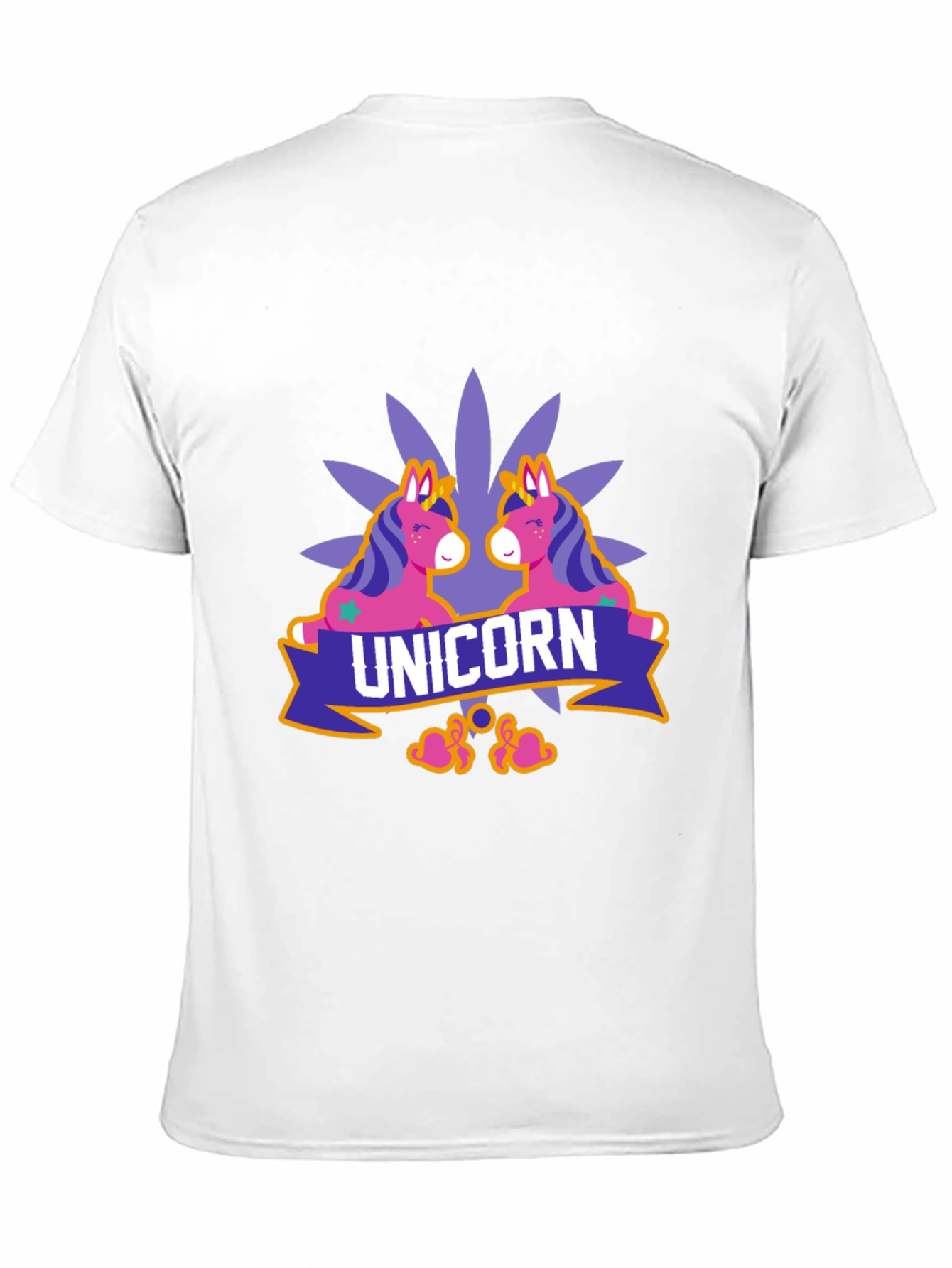 Black Unicorn Graphic Print Black T-Shirt view 11