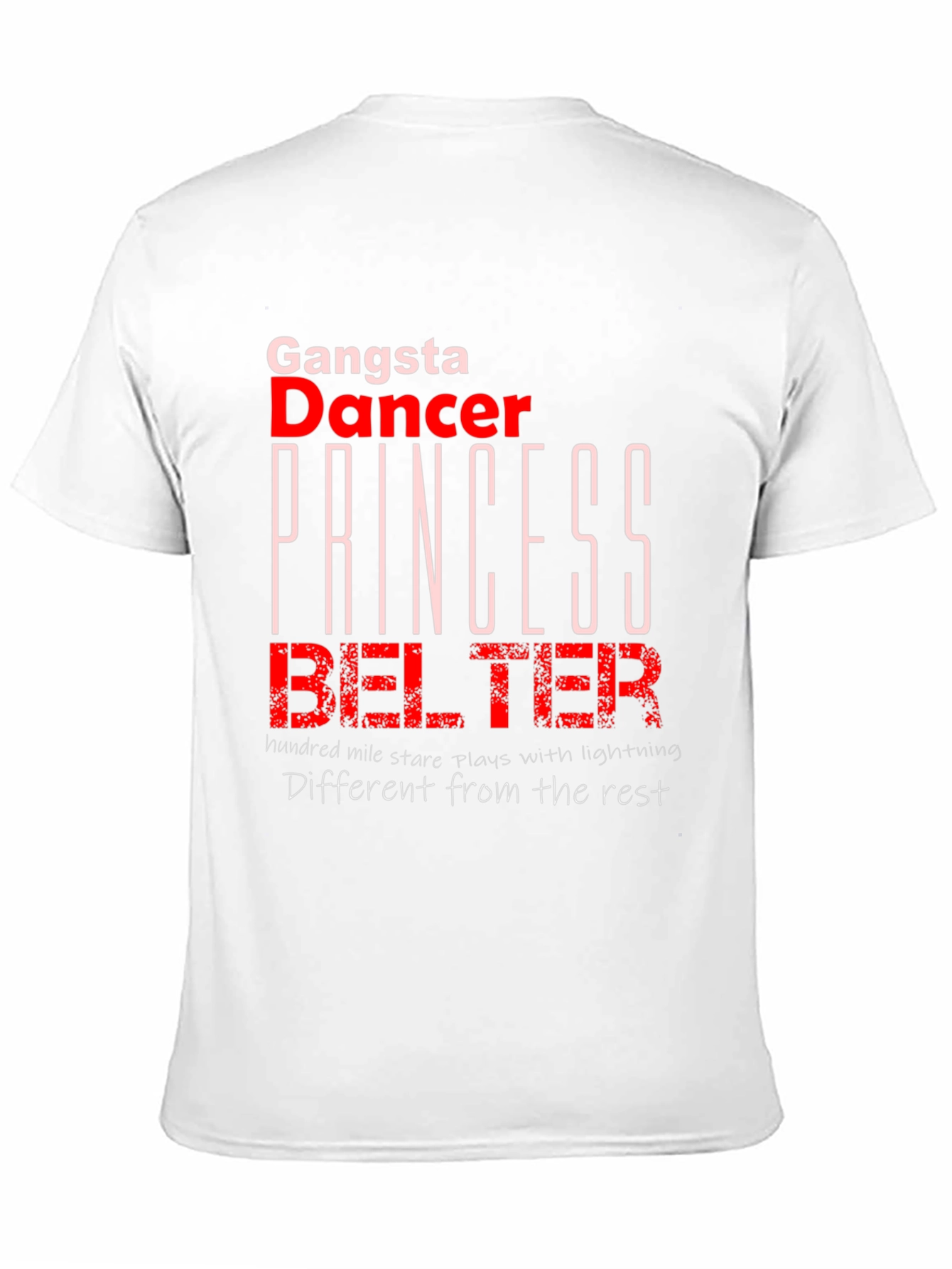 Black Gangsta Dancer Princess Belter T-Shirt view 11