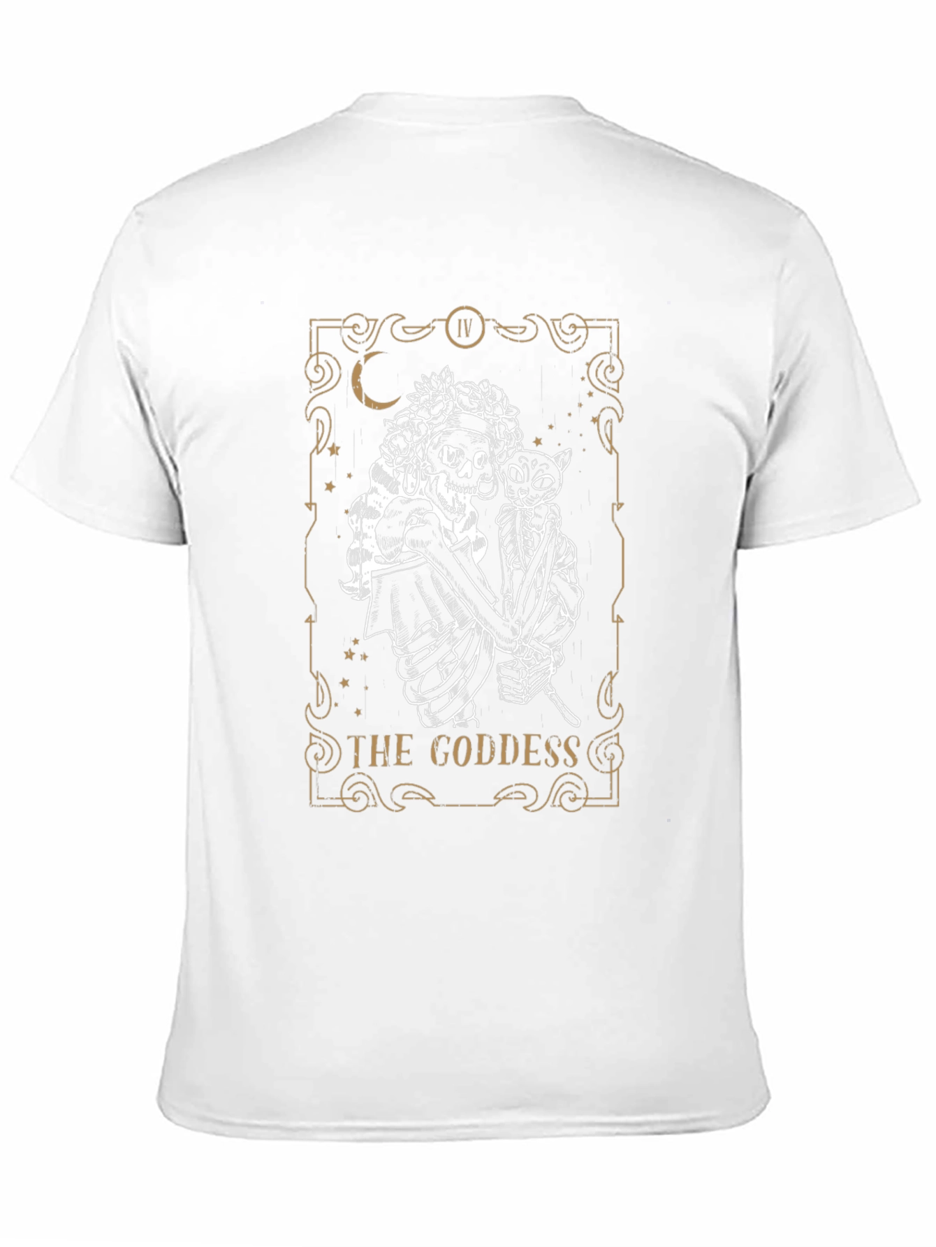 Black The Goddess Tarot Card Graphic Tee - Black view 11