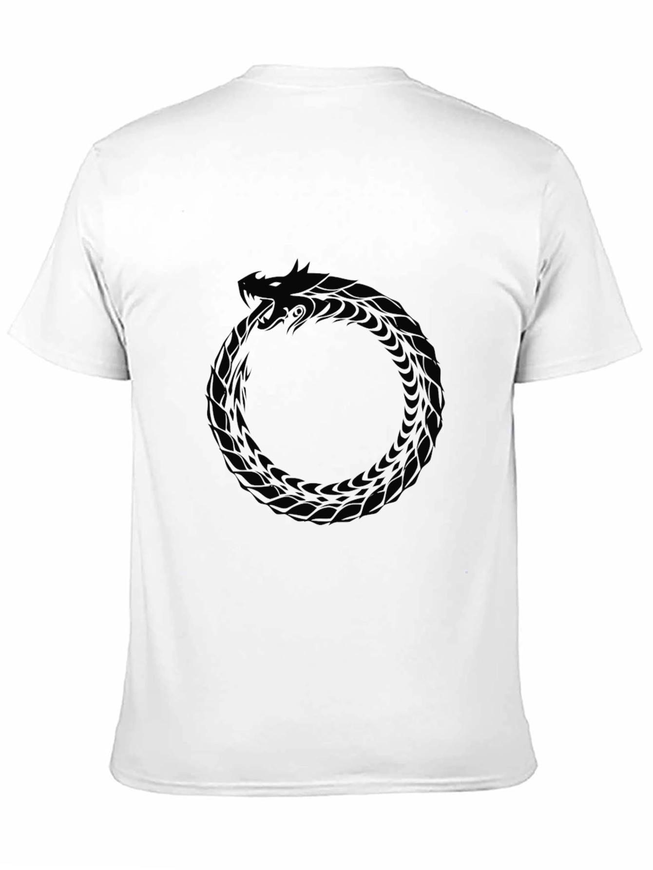 Black Ouroboros Serpent T-Shirt - Black view 11