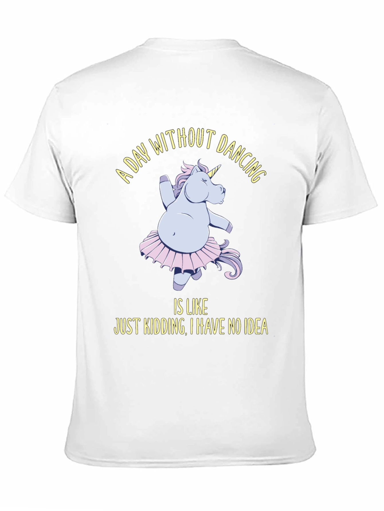 Black Dancing Unicorn T-Shirt - A Day Without Dancing view 11