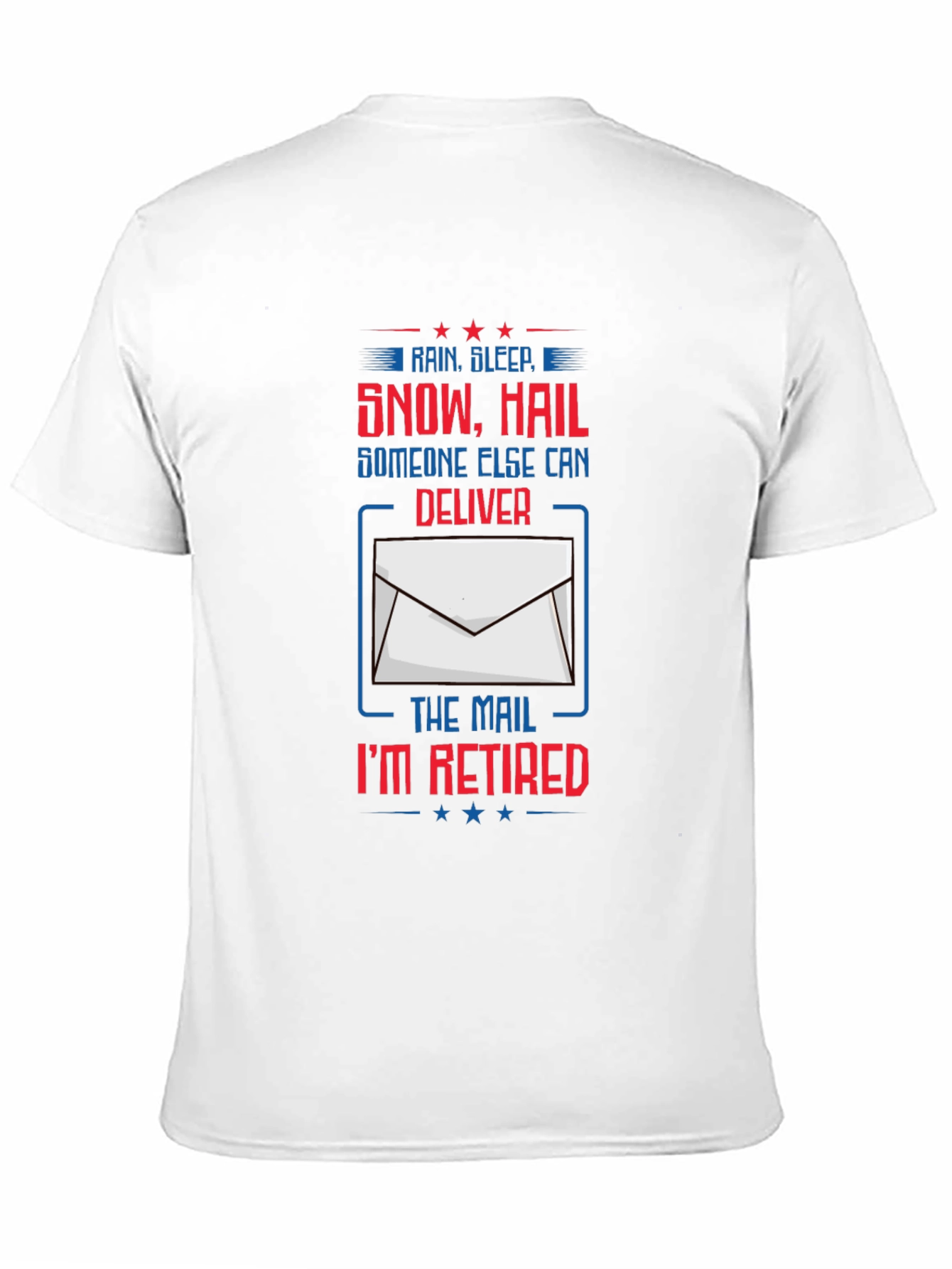 Black Retired Mail Carrier T-Shirt view 11