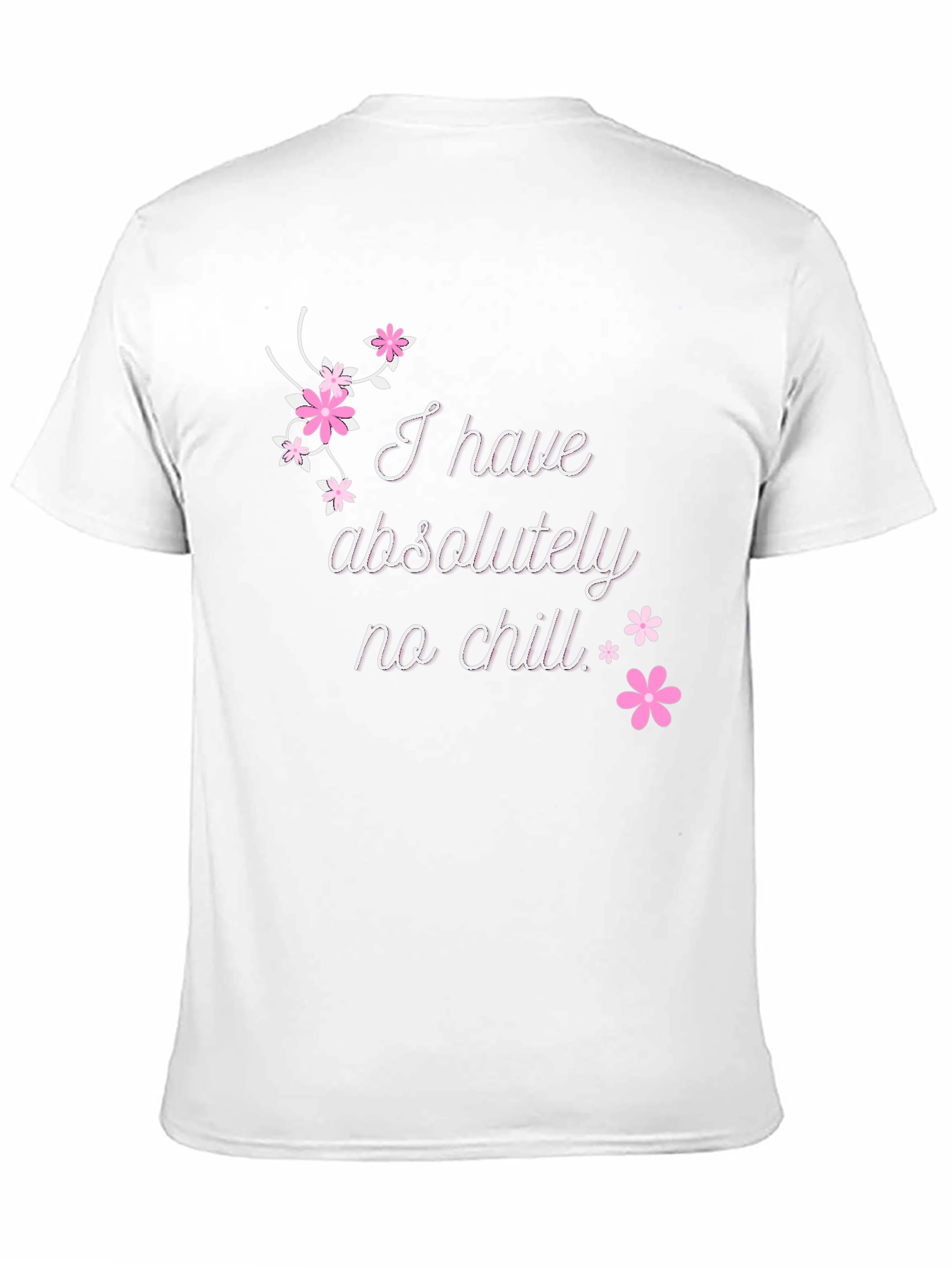 Black Funny "No Chill" Graphic Tee - Casual Black T-Shirt view 11