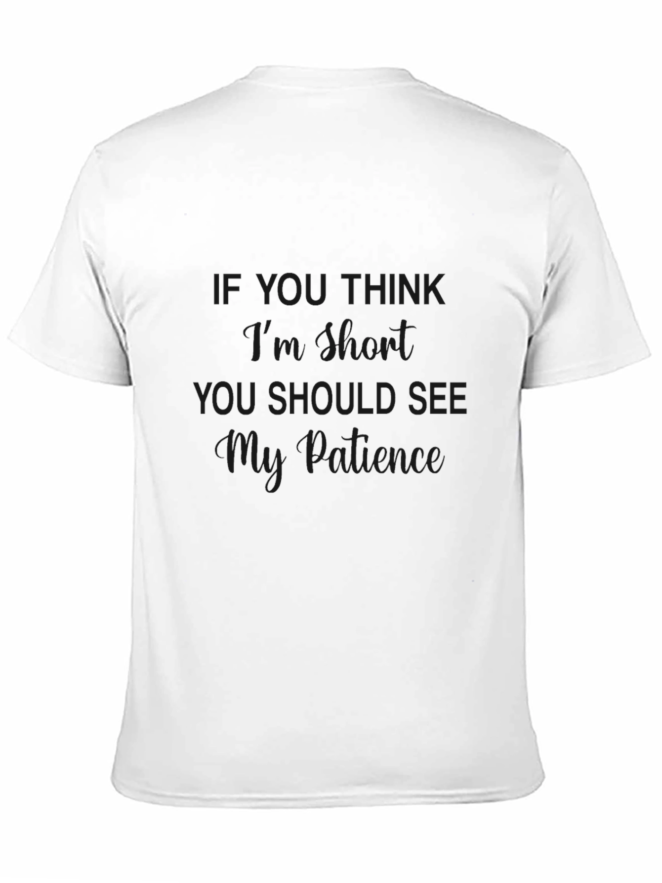 Black Sarcastic Patience Graphic T-Shirt view 11