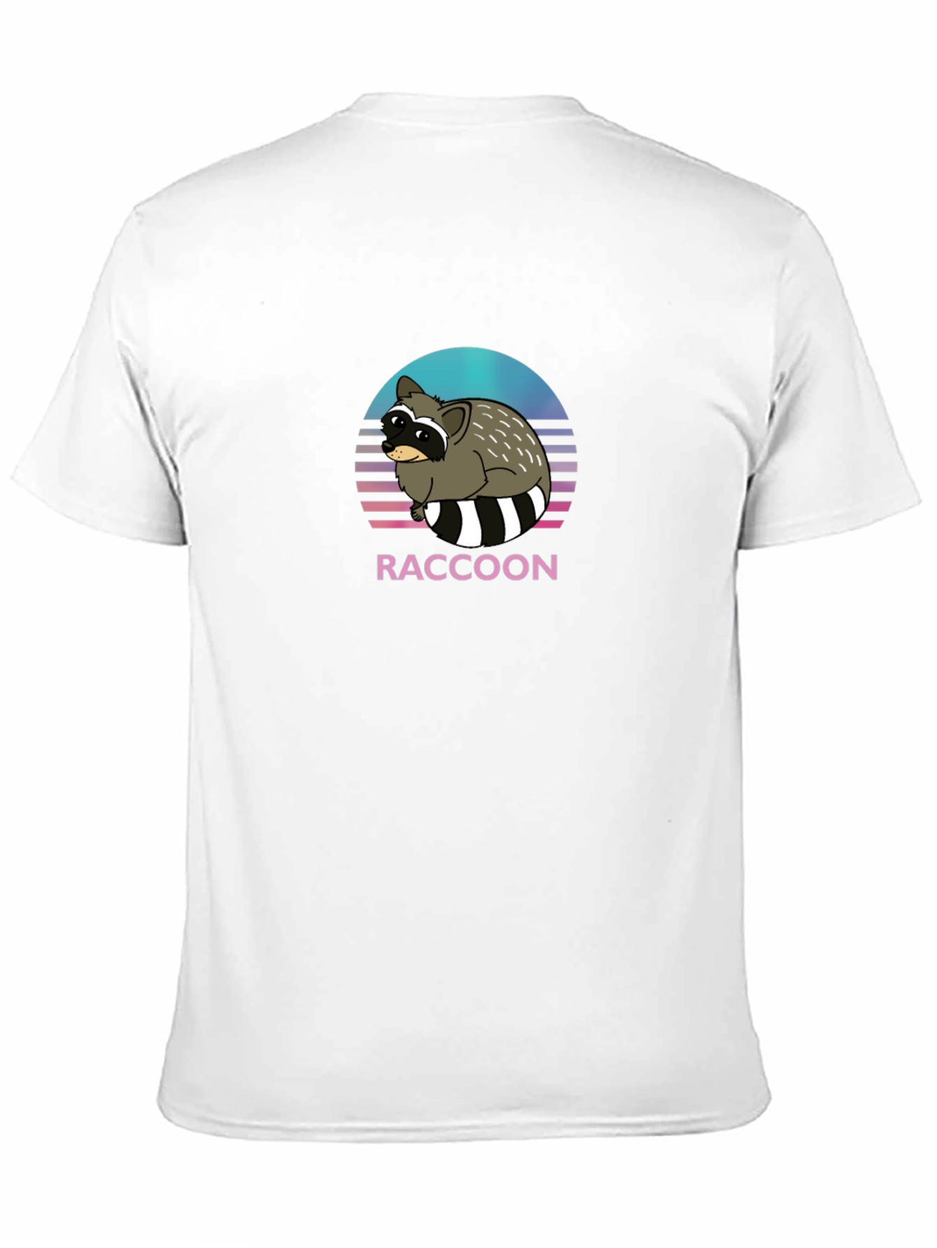 Black Retro Raccoon Graphic T-Shirt - Unisex view 11