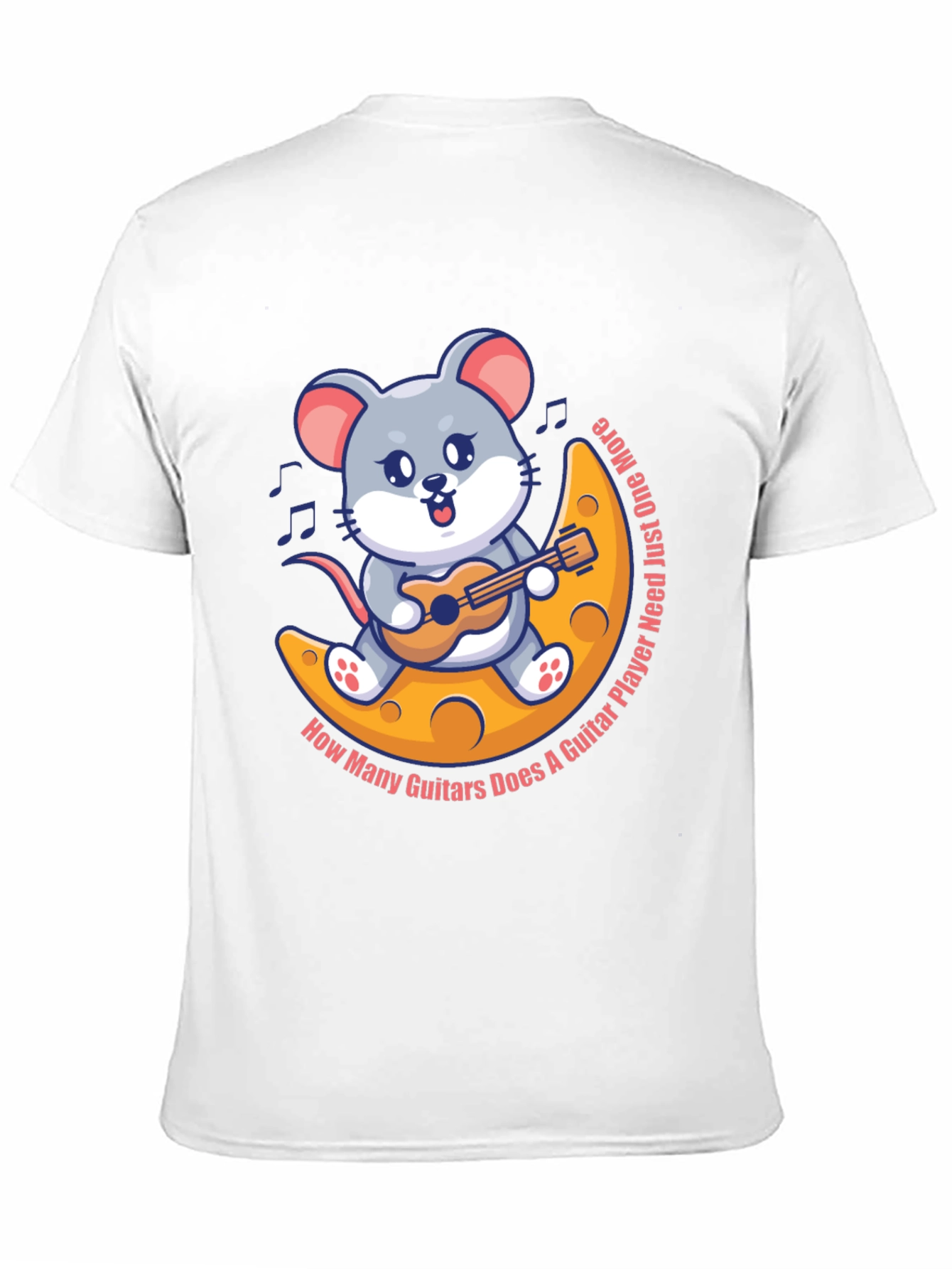 Black Mouse Guitarist T-Shirt - Musician Cartoon Tee view 11