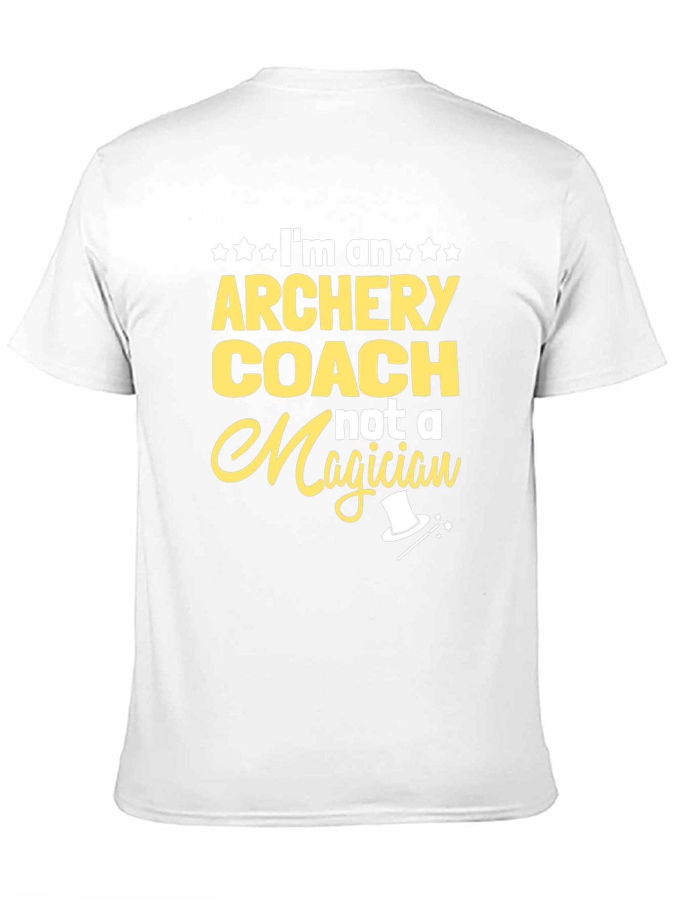 Black Archery Coach T-Shirt - Not A Magician Fun Tee view 11