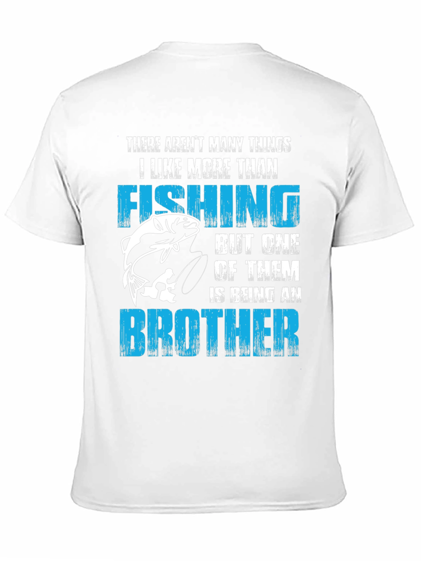 Black Fishing Brother T-Shirt - Men's Graphic Tee view 11