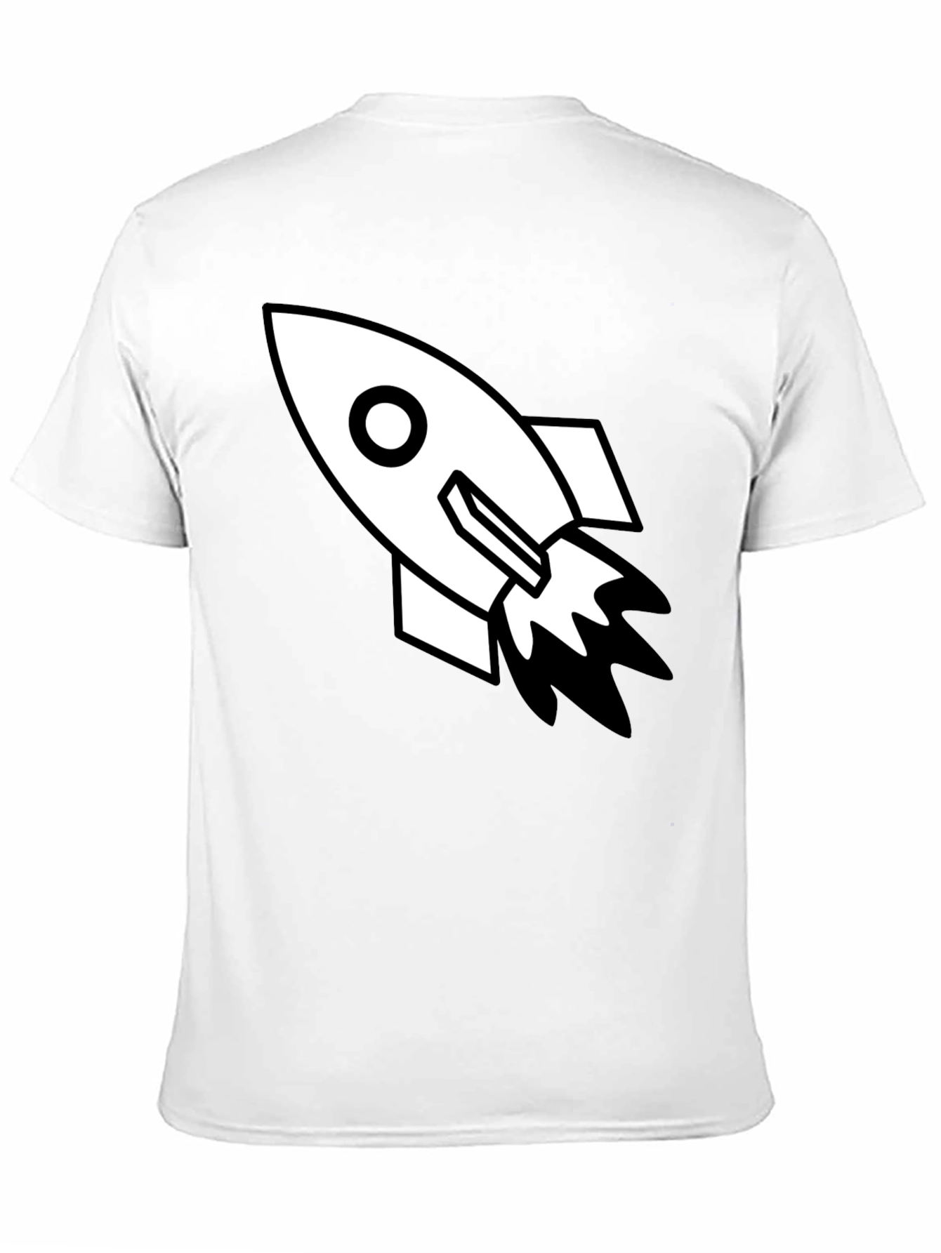 Black Rocket Graphic Tee - Black Cotton Blend view 11