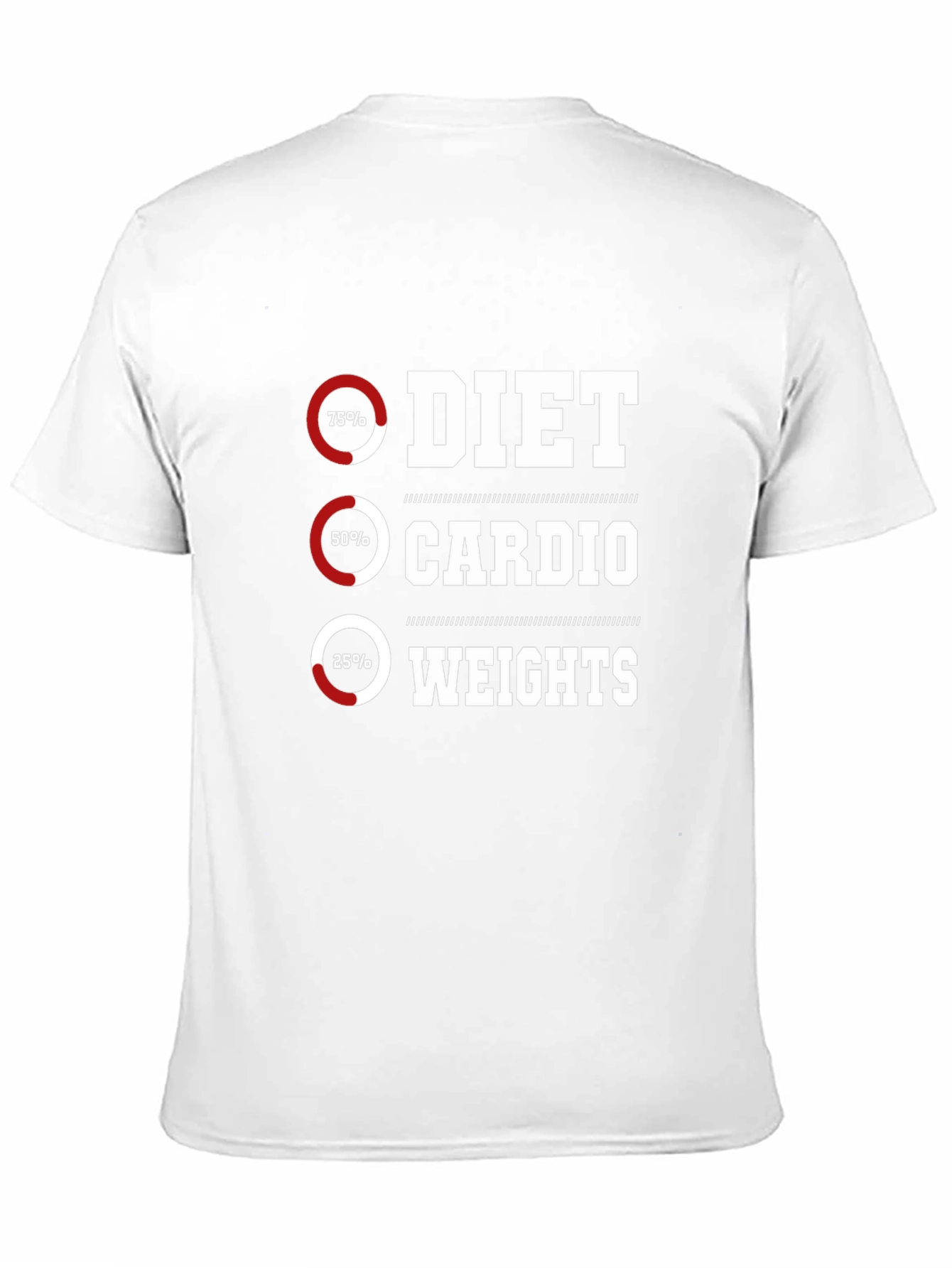 Black Diet, Cardio, Weights Fitness T-Shirt view 11