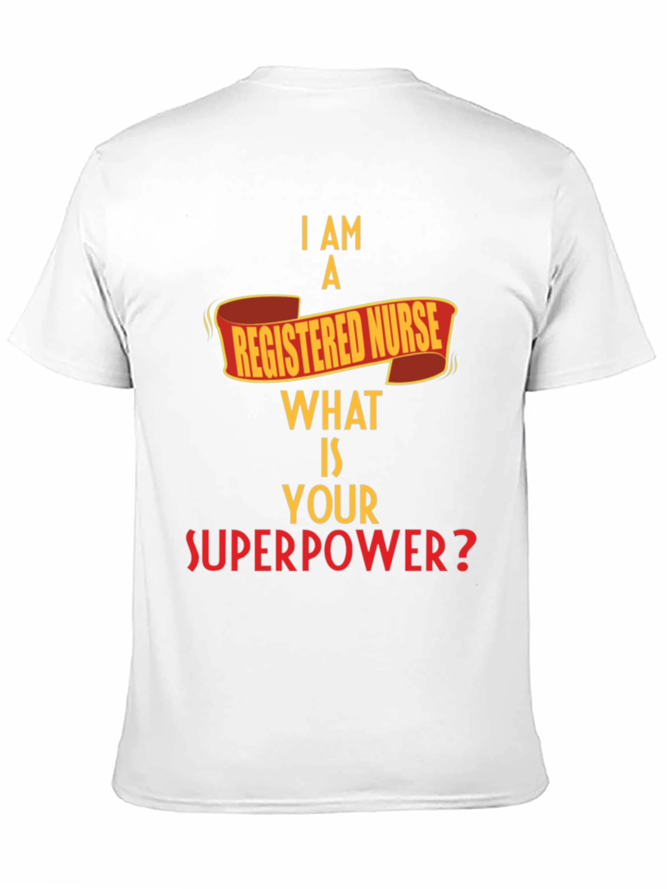 Black Registered Nurse Superpower T-Shirt view 11