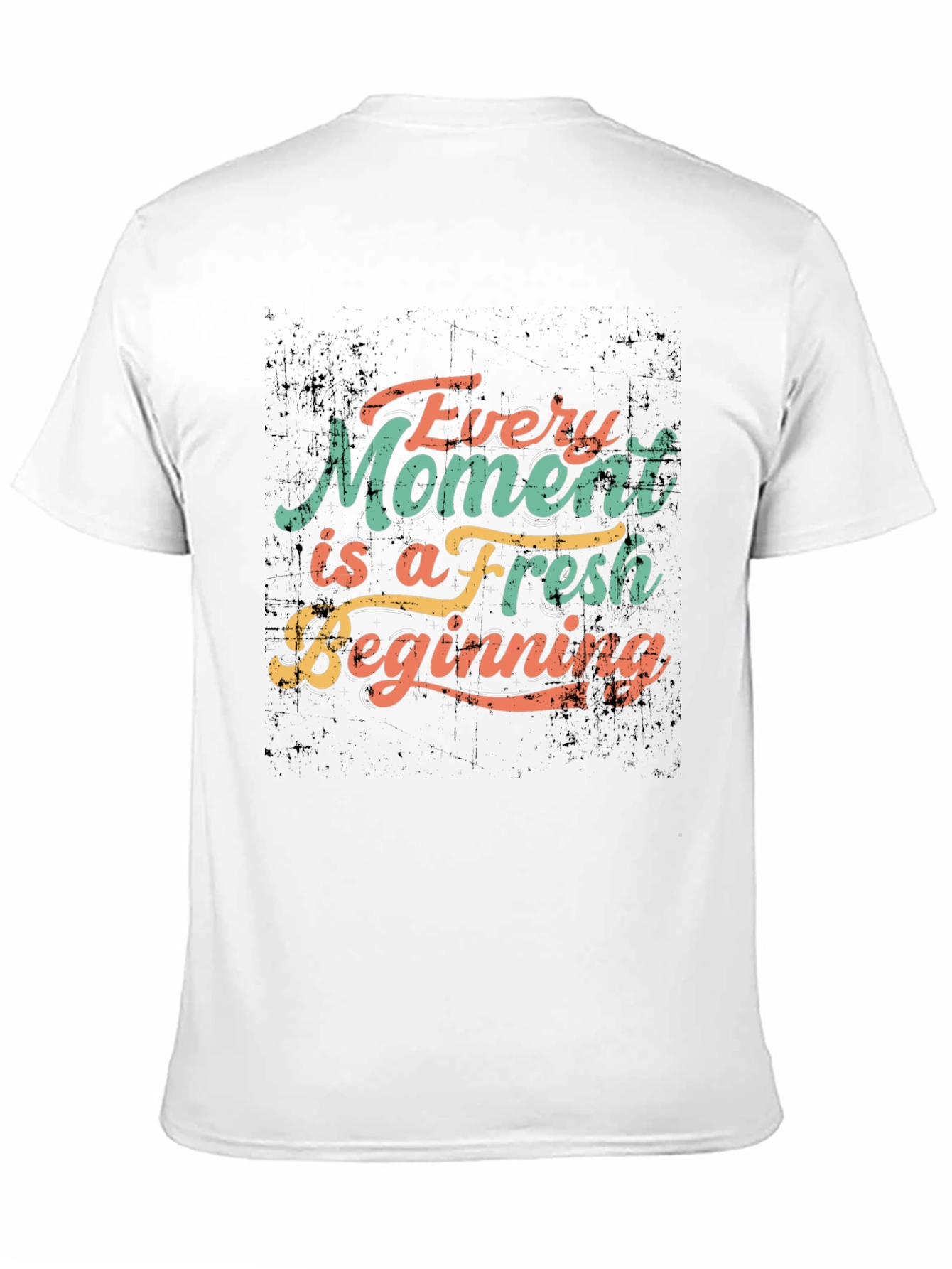 Inspirational Every Moment Fresh Beginning Black T-Shirt - 11