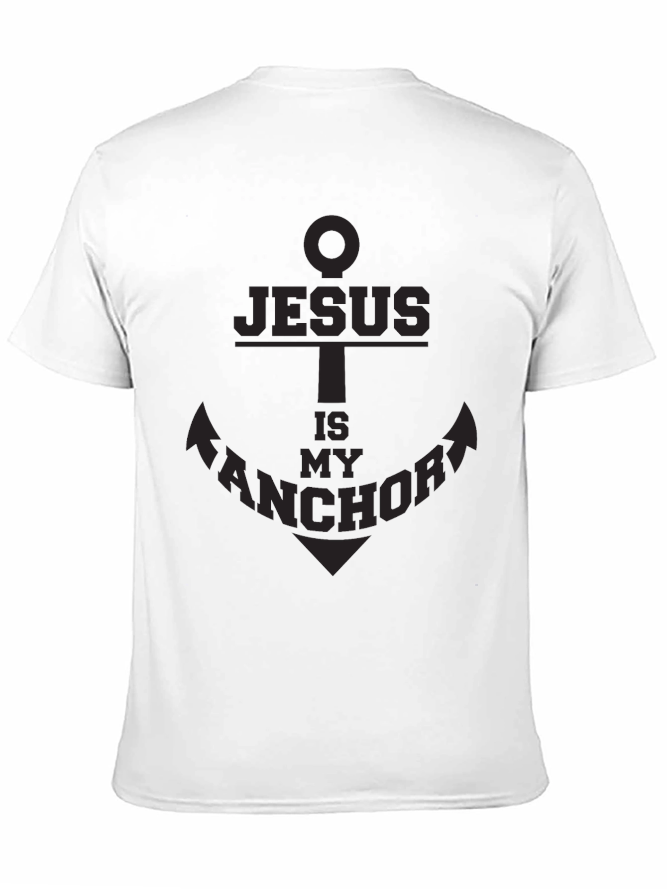 Black Jesus is My Anchor Graphic Tee - Soft Cotton Blend view 11