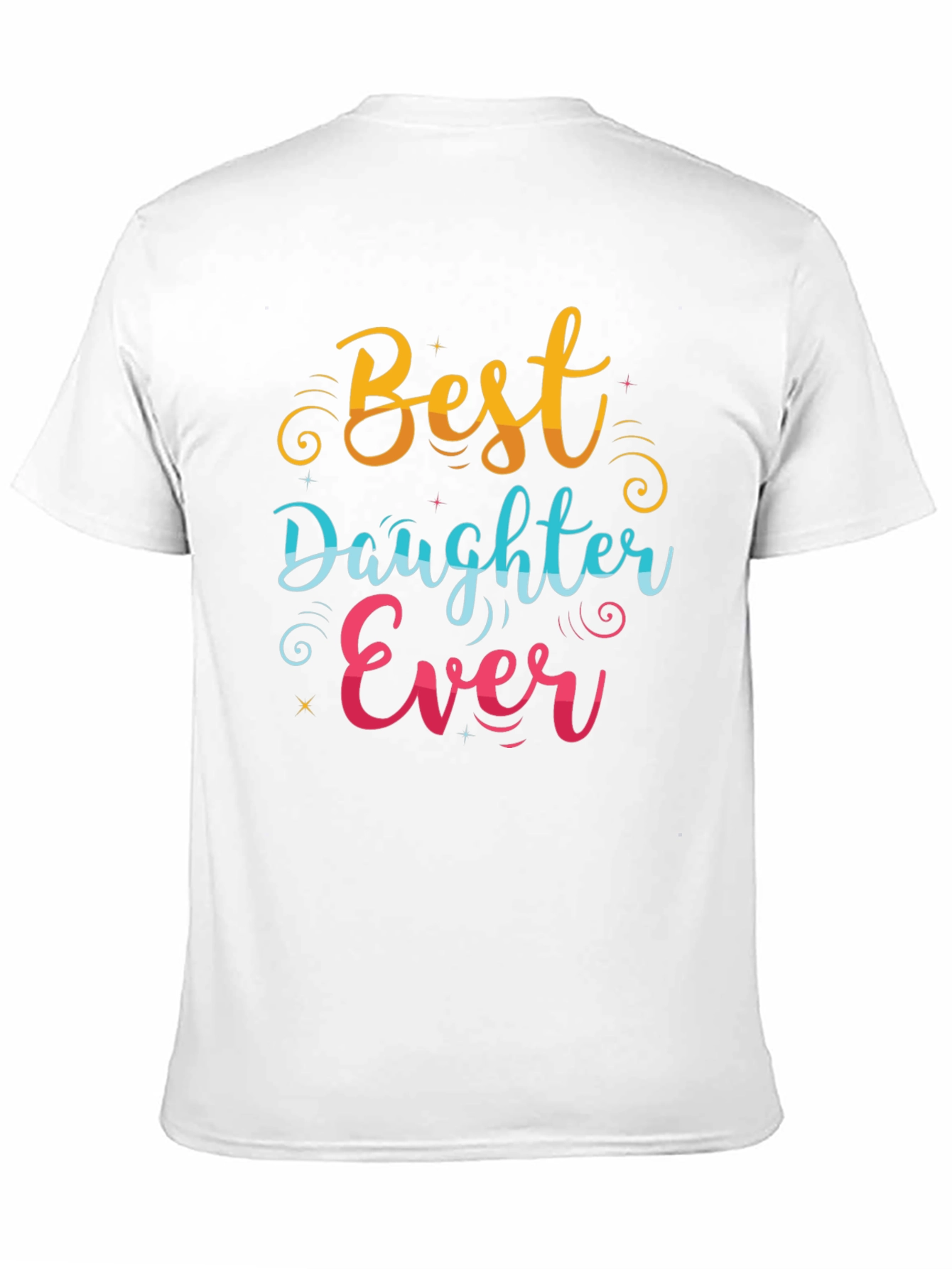 Black Best Daughter Ever Graphic T-Shirt view 11