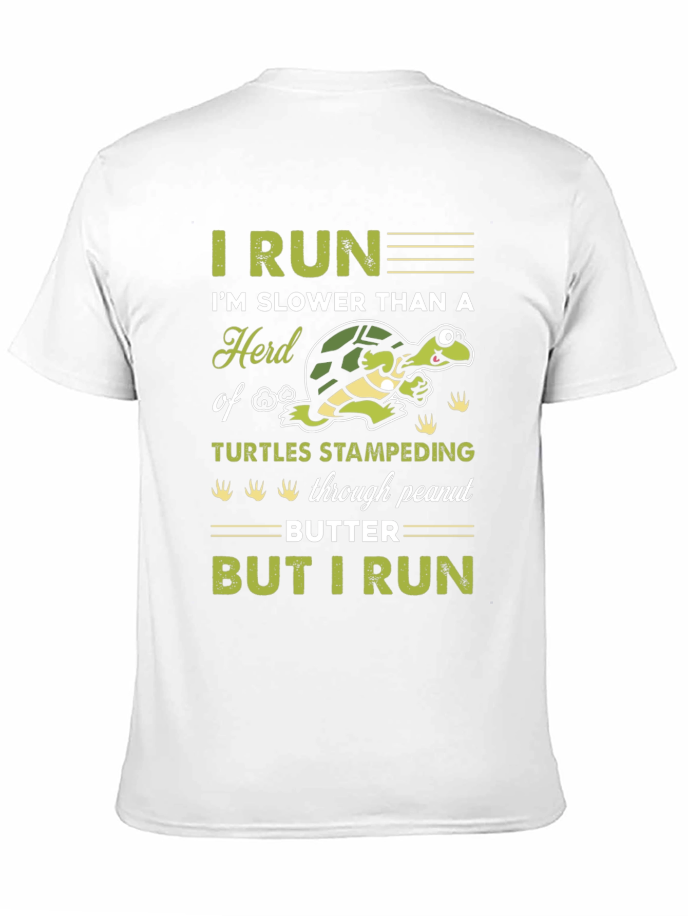 Black Funny Turtle Running Graphic T-Shirt view 11