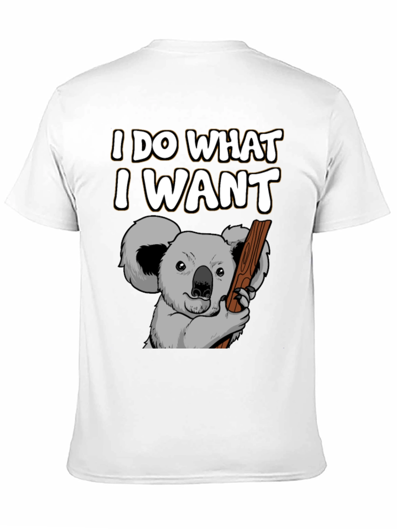 Black I Do What I Want Koala Graphic T-Shirt view 11