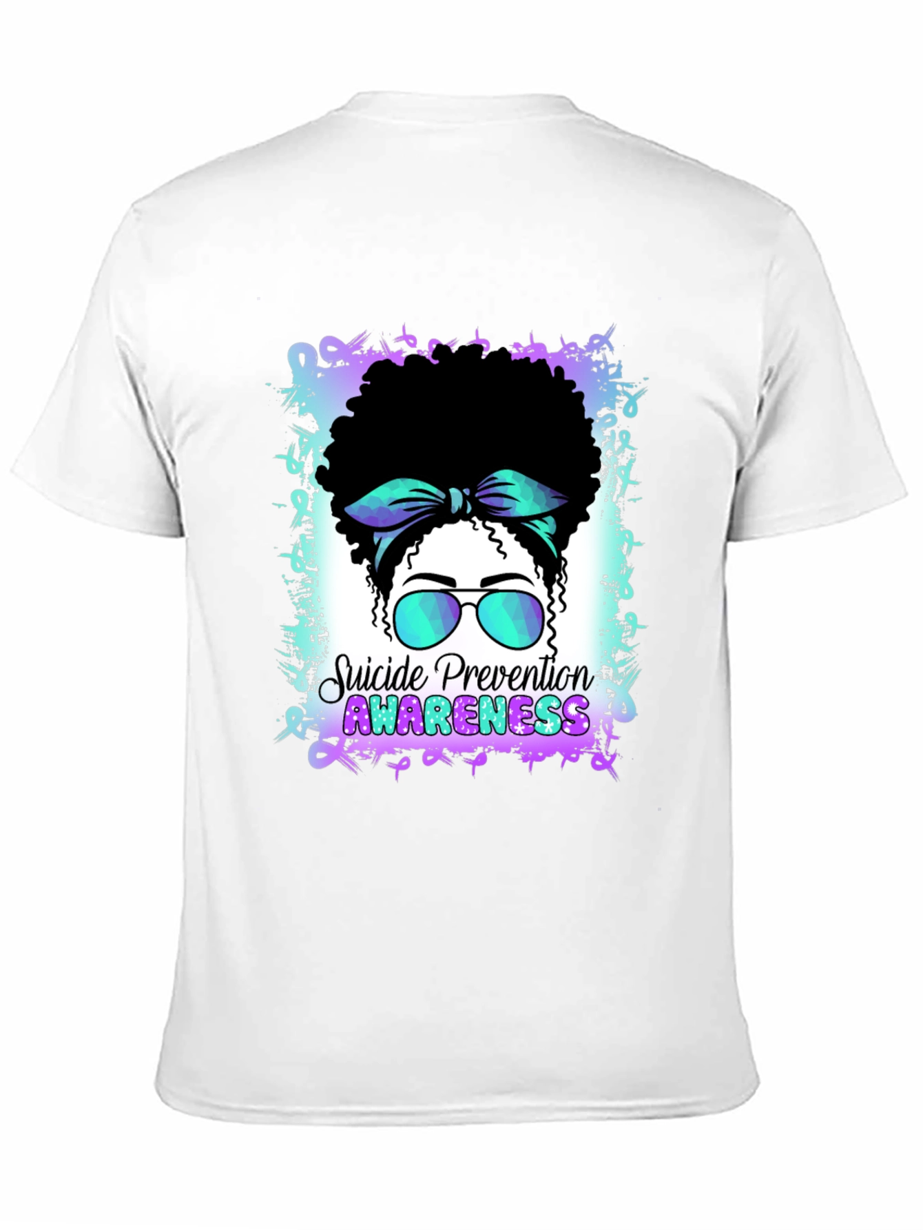 Black Suicide Prevention Awareness T-Shirt view 11