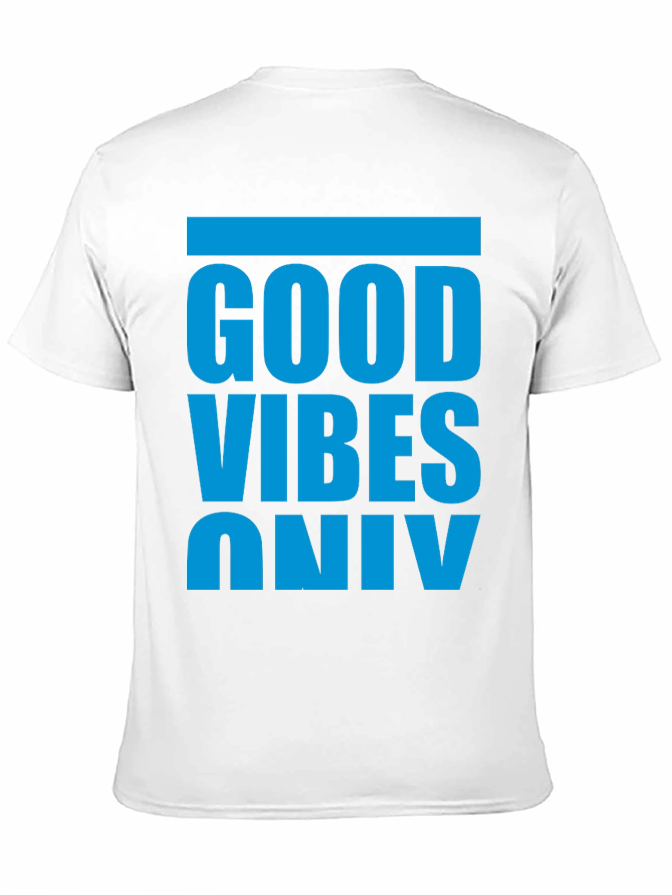 Black Good Vibes Only T-Shirt - Casual Graphic Tee view 11