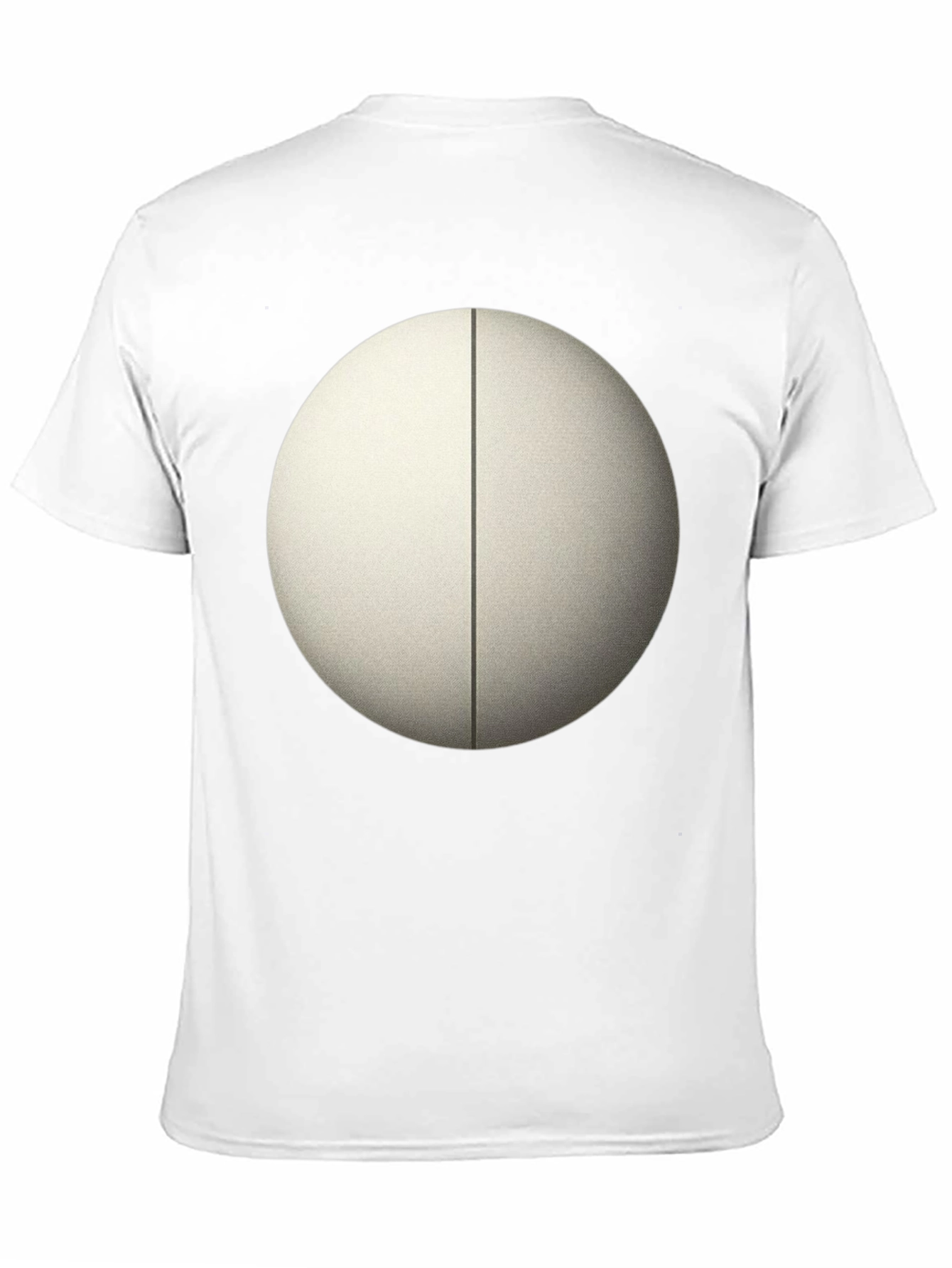 Black Minimalist Circle Tee - Black Cotton Blend view 11