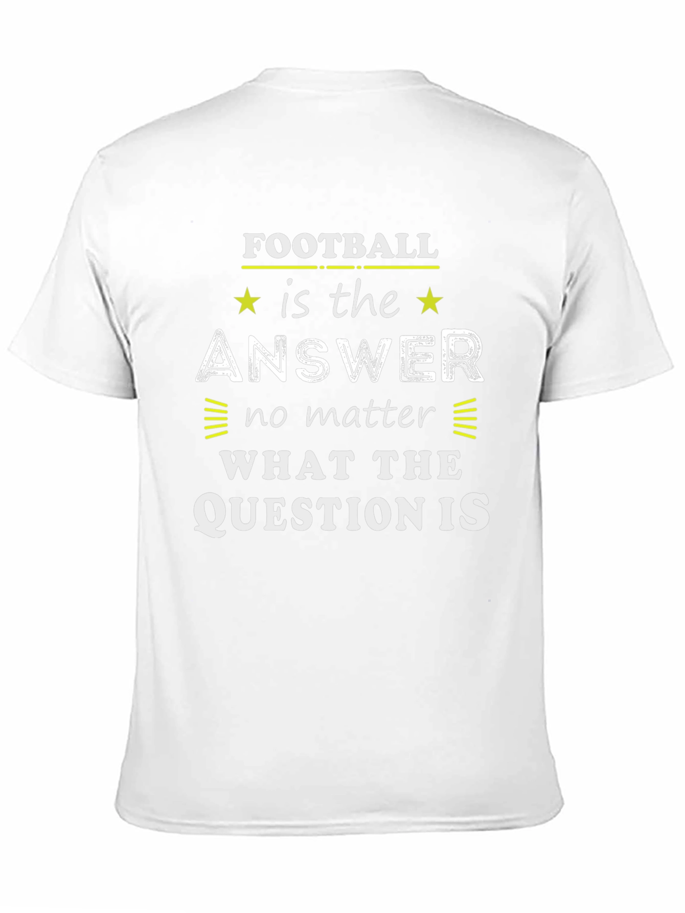 Black Football is the Answer Graphic Tee view 11