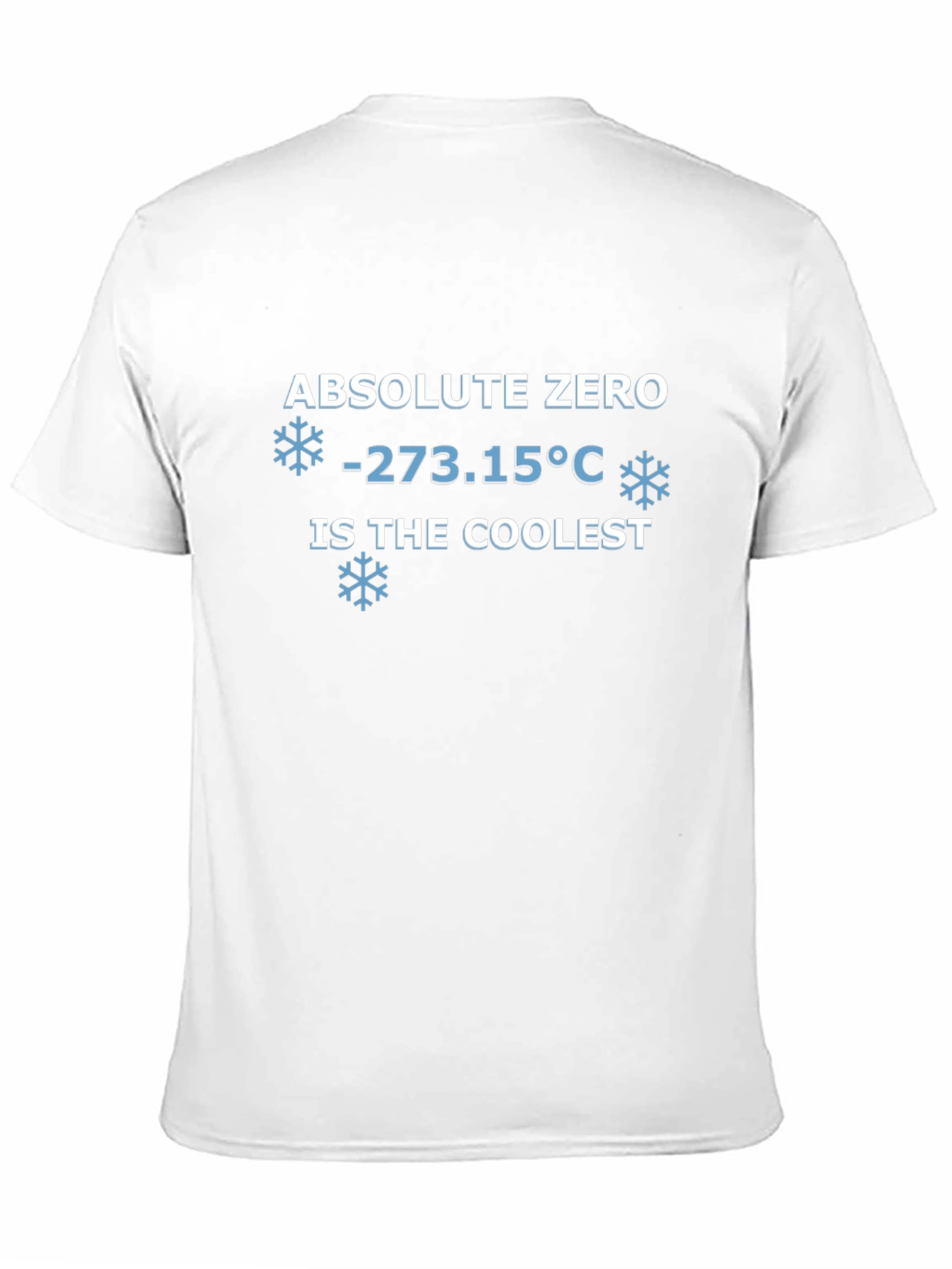 Black Absolute Zero Coolest Physics Humor Graphic Tee view 11