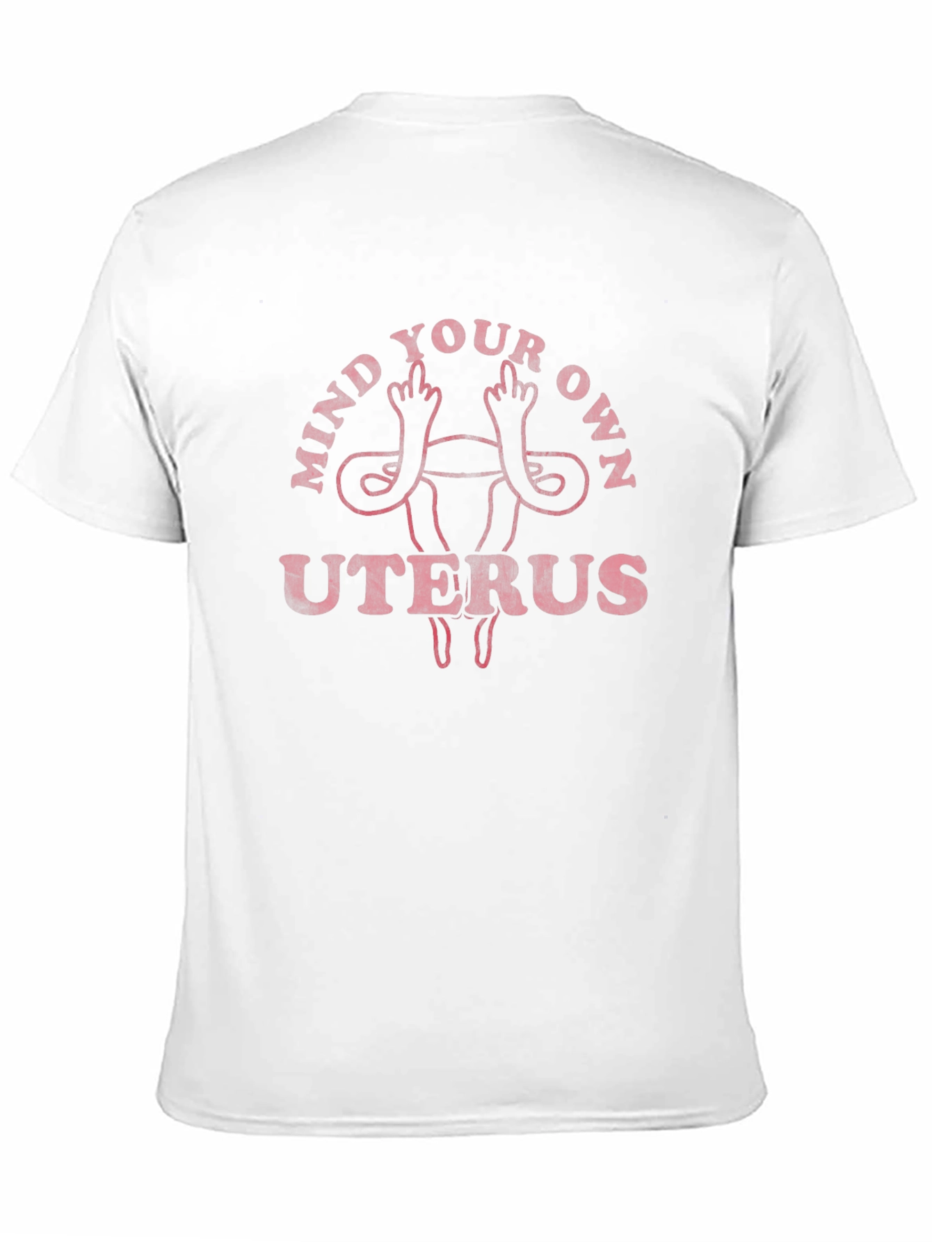 Black Mind Your Own Uterus Graphic Tee view 11