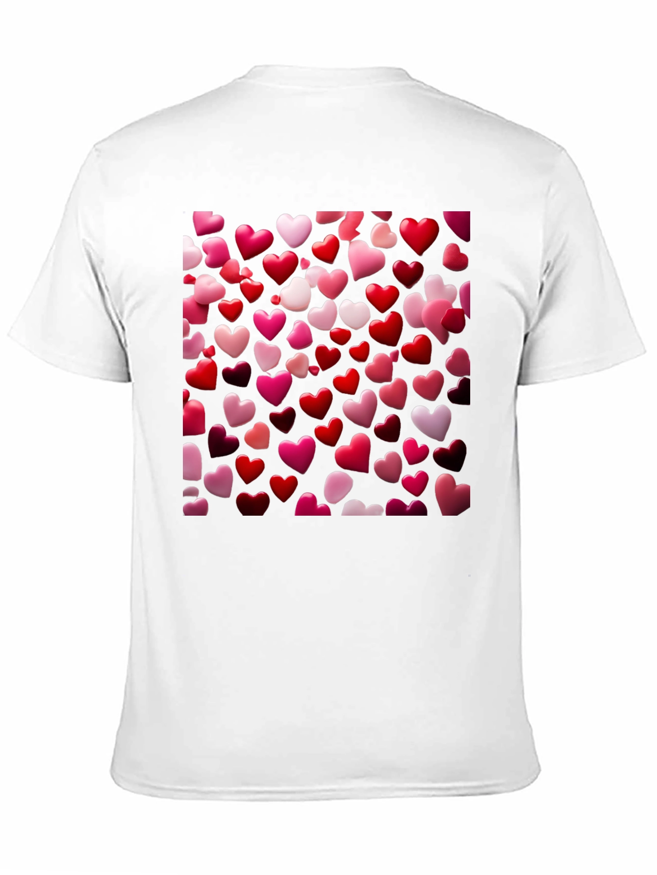 Black Heart Patterned T-Shirt view 11