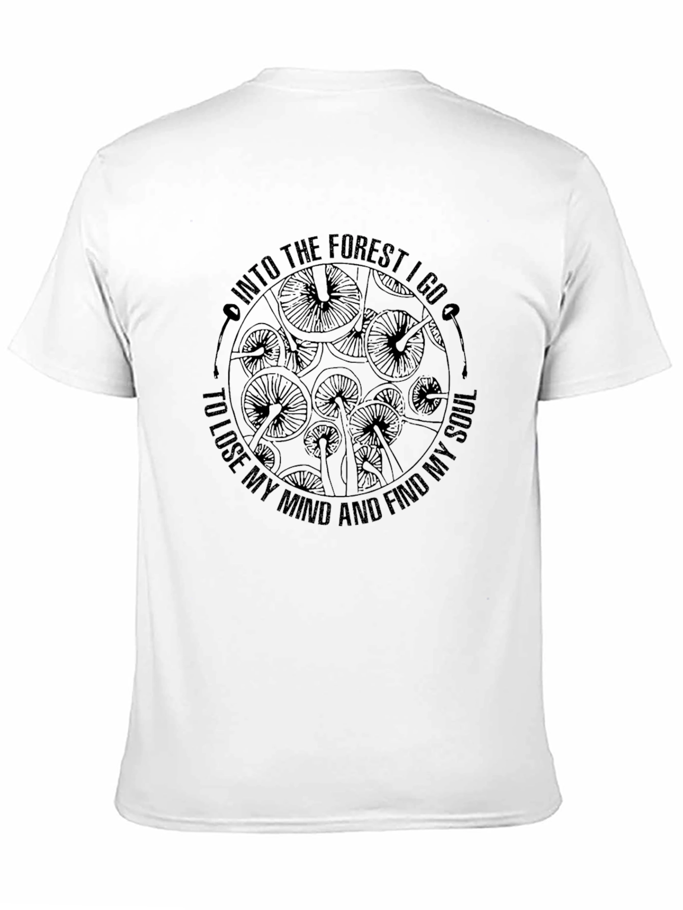 Black Into The Forest Graphic T-Shirt view 11
