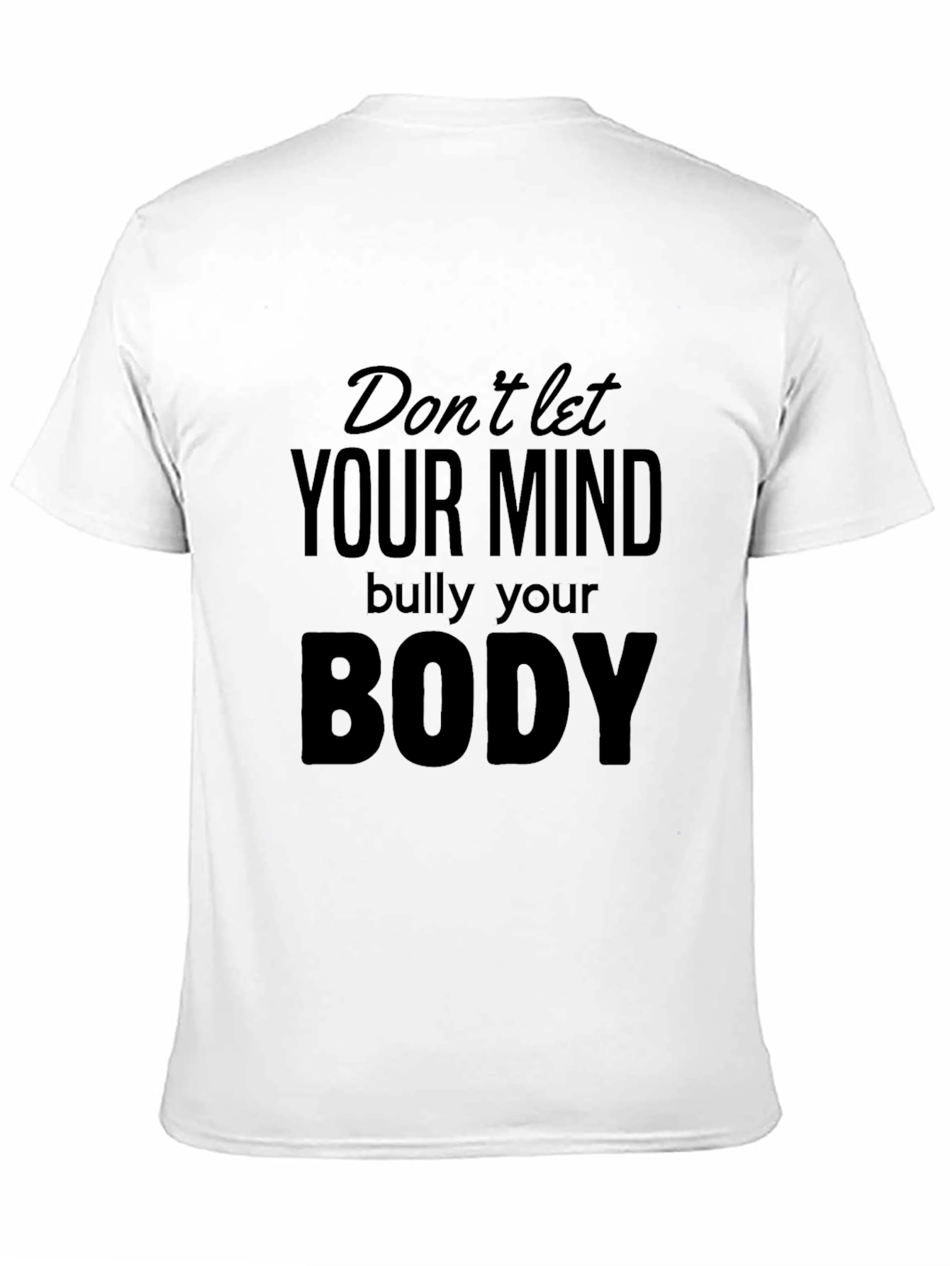 Black Mind & Body Positive Black Graphic Tee view 11