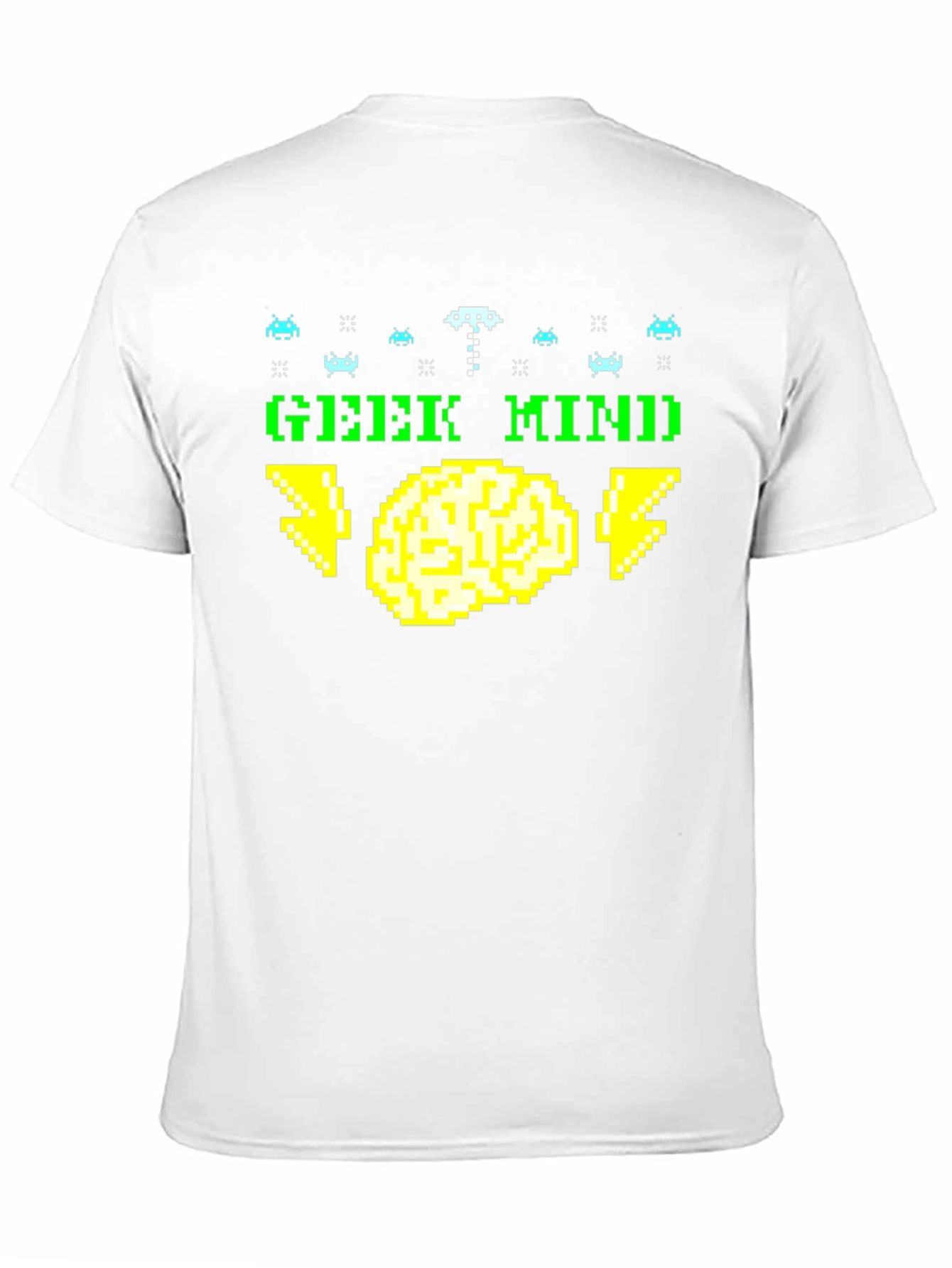 Black Geek Mind Pixel Art T-Shirt - Retro Gamer Tee view 11