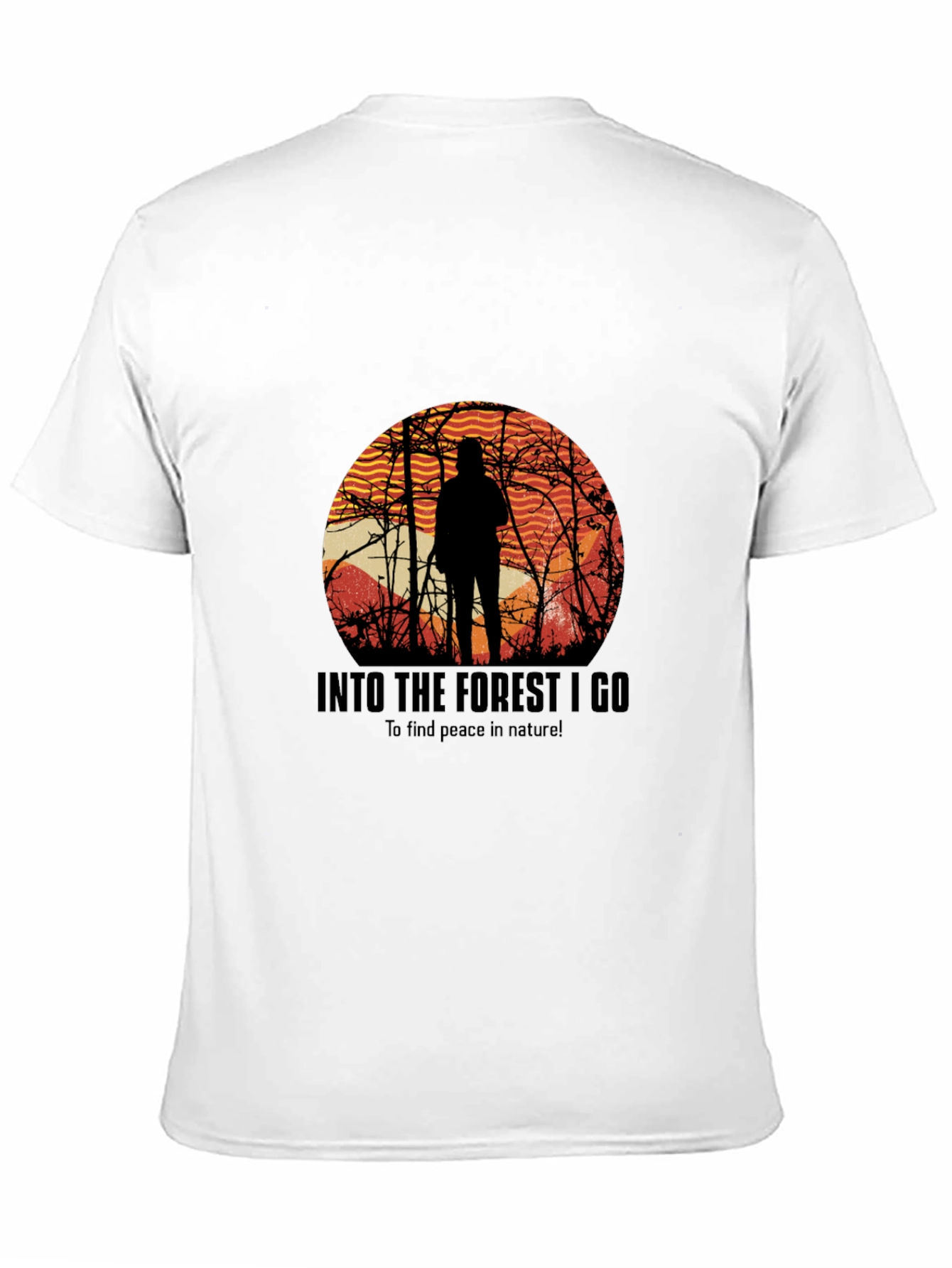 Black Into The Forest T-Shirt - Nature Graphic Tee view 11