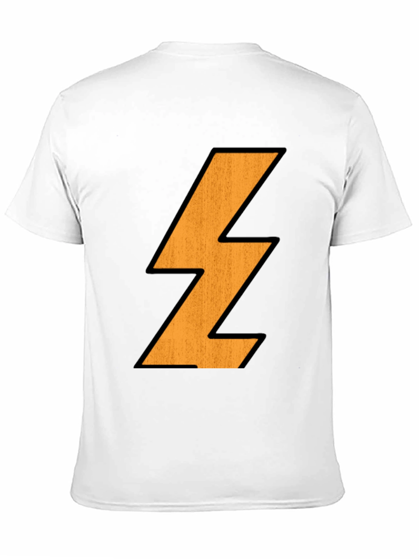 Black Lightning Bolt Graphic Tee - Black Cotton T-Shirt view 11