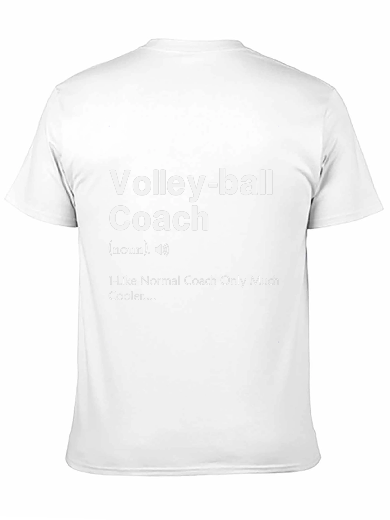 Black Volleyball Coach T-Shirt - Cool Definition view 11