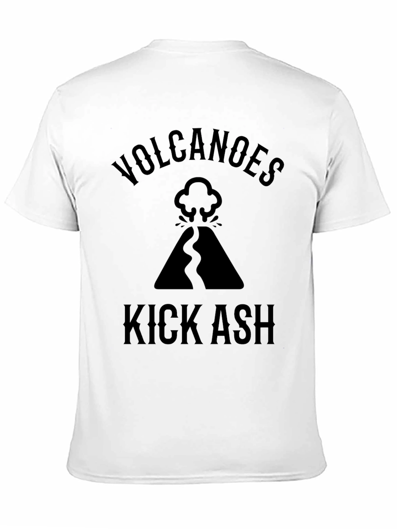 Black Volcanoes Kick Ash Black Graphic Tee view 11