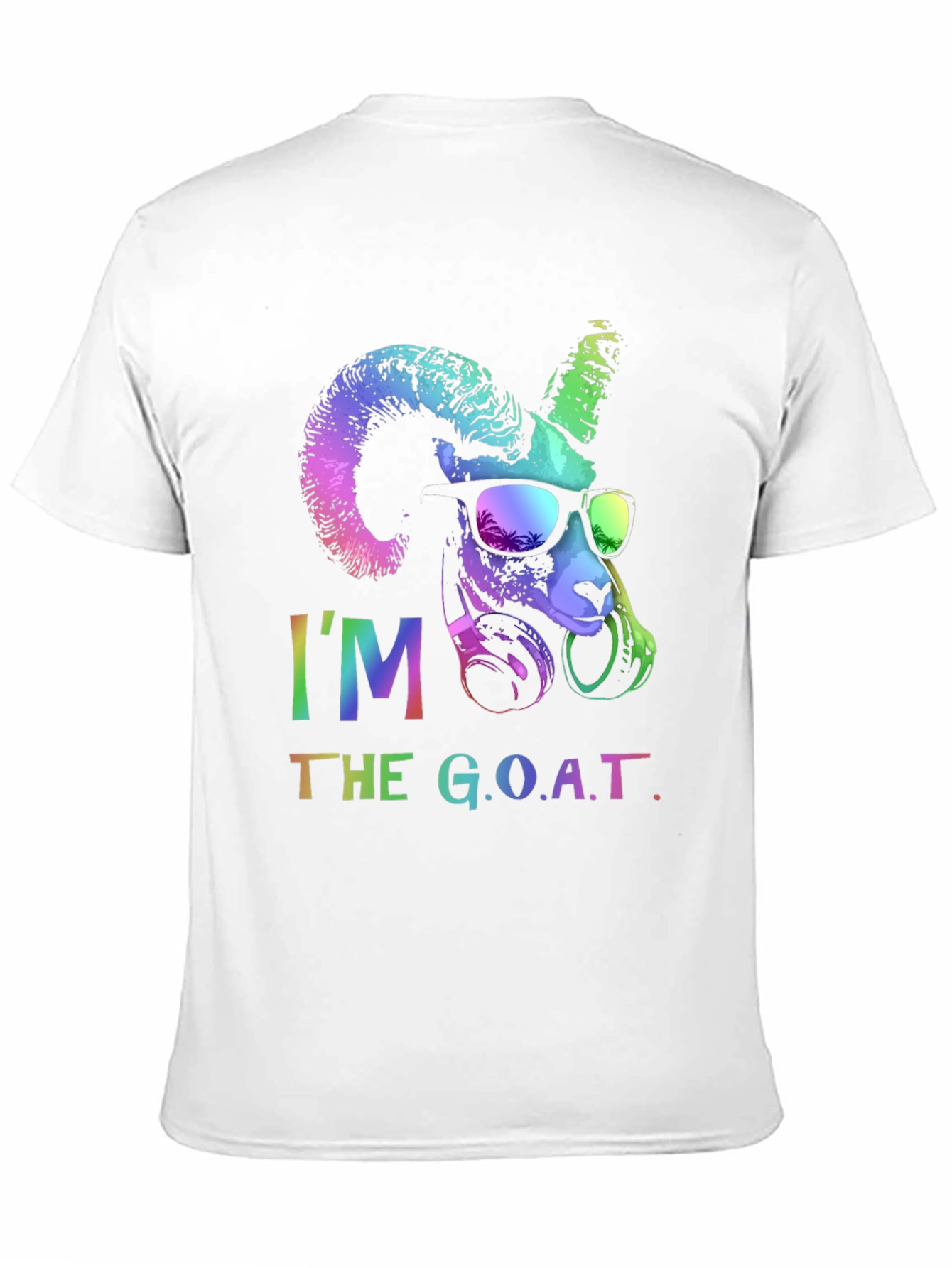 Black I'm The G.O.A.T. Graphic T-Shirt view 11