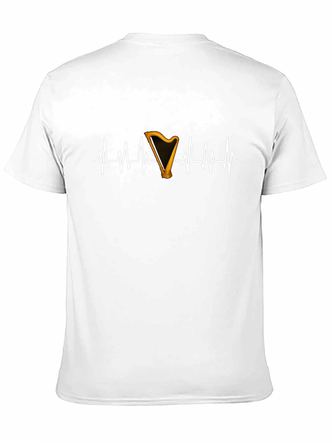 Black Harp Beat T-Shirt: Irish Music Lover Tee view 11