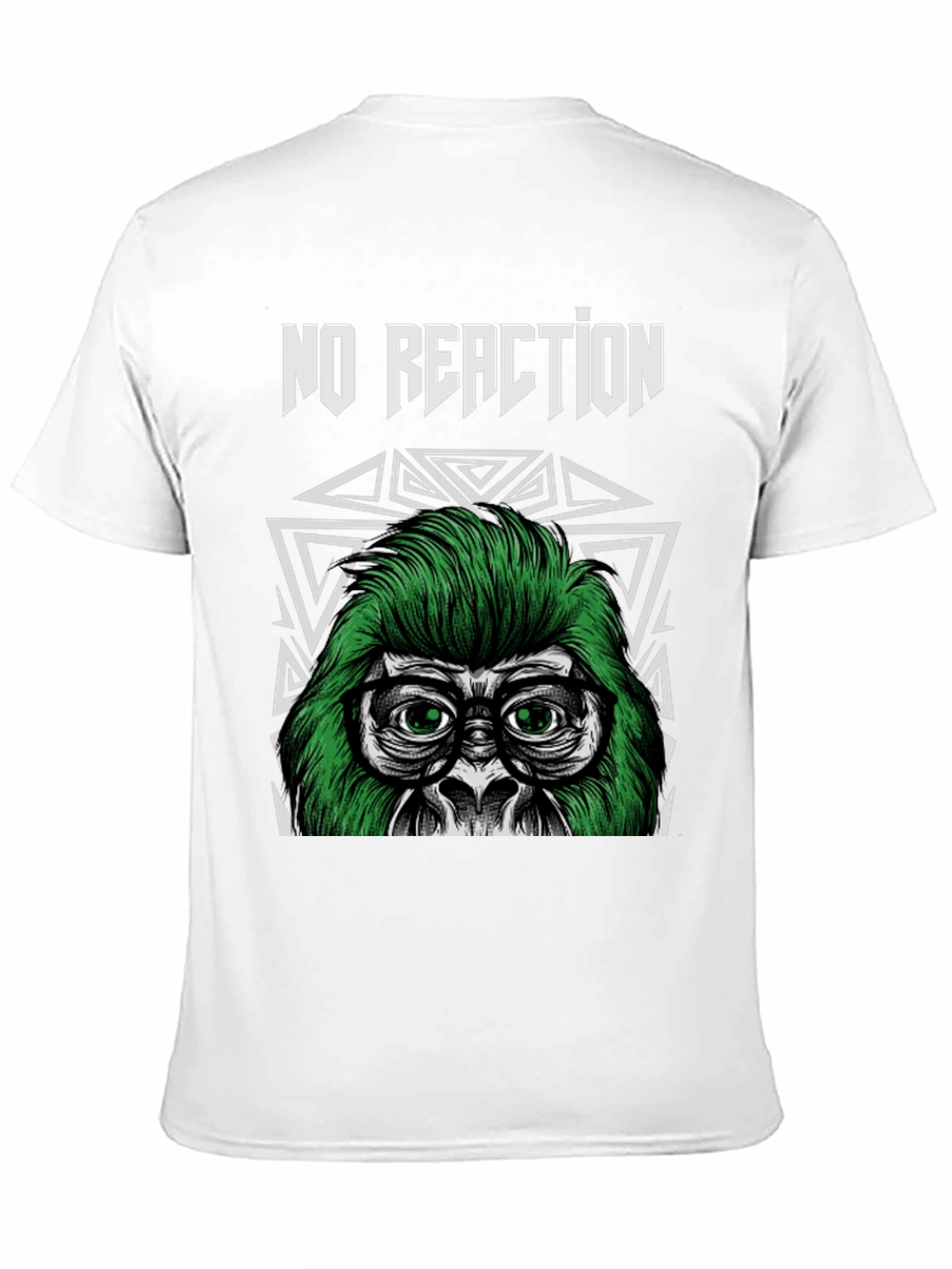 Black No Reaction Gorilla Graphic Tee view 11