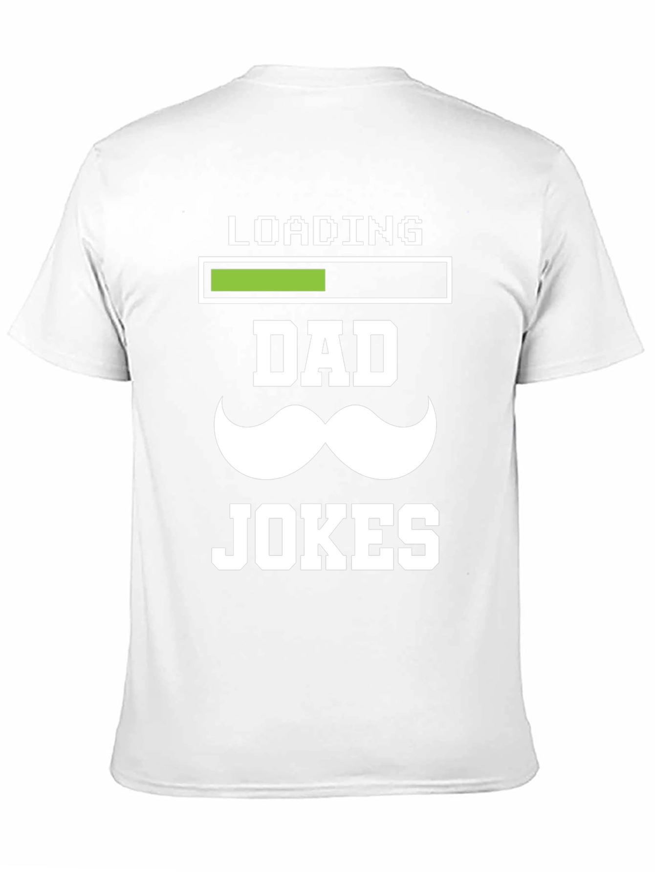 Black Dad Jokes Loading T-Shirt - Funny Father's Day Tee view 11