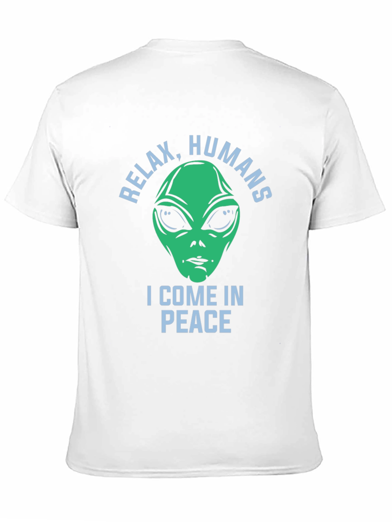Black Relax Humans Alien Graphic T-Shirt view 11