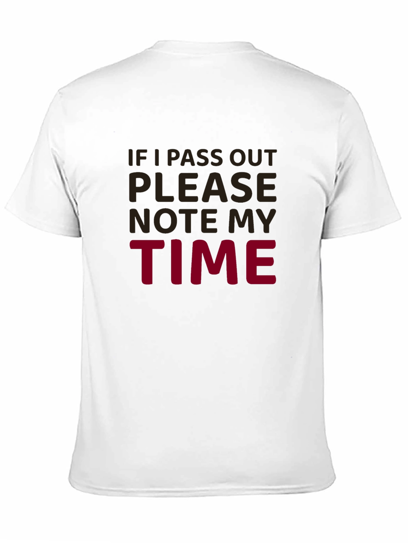 Black Funny Running Shirt - "If I Pass Out Note My Time" view 11