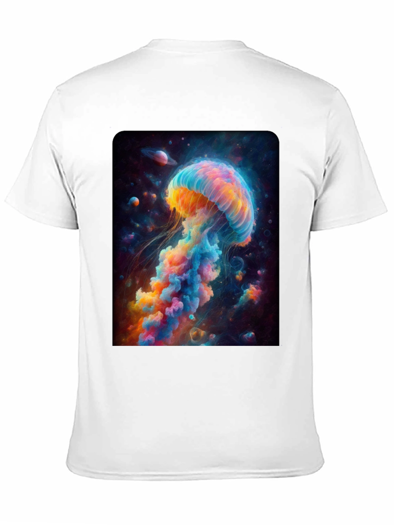 Black Space Jellyfish Graphic T-Shirt view 11